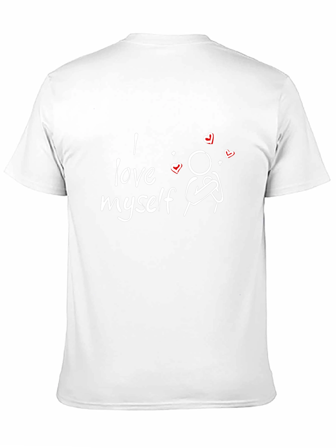 I Love Myself Graphic Tee - Black Casual T-Shirt
