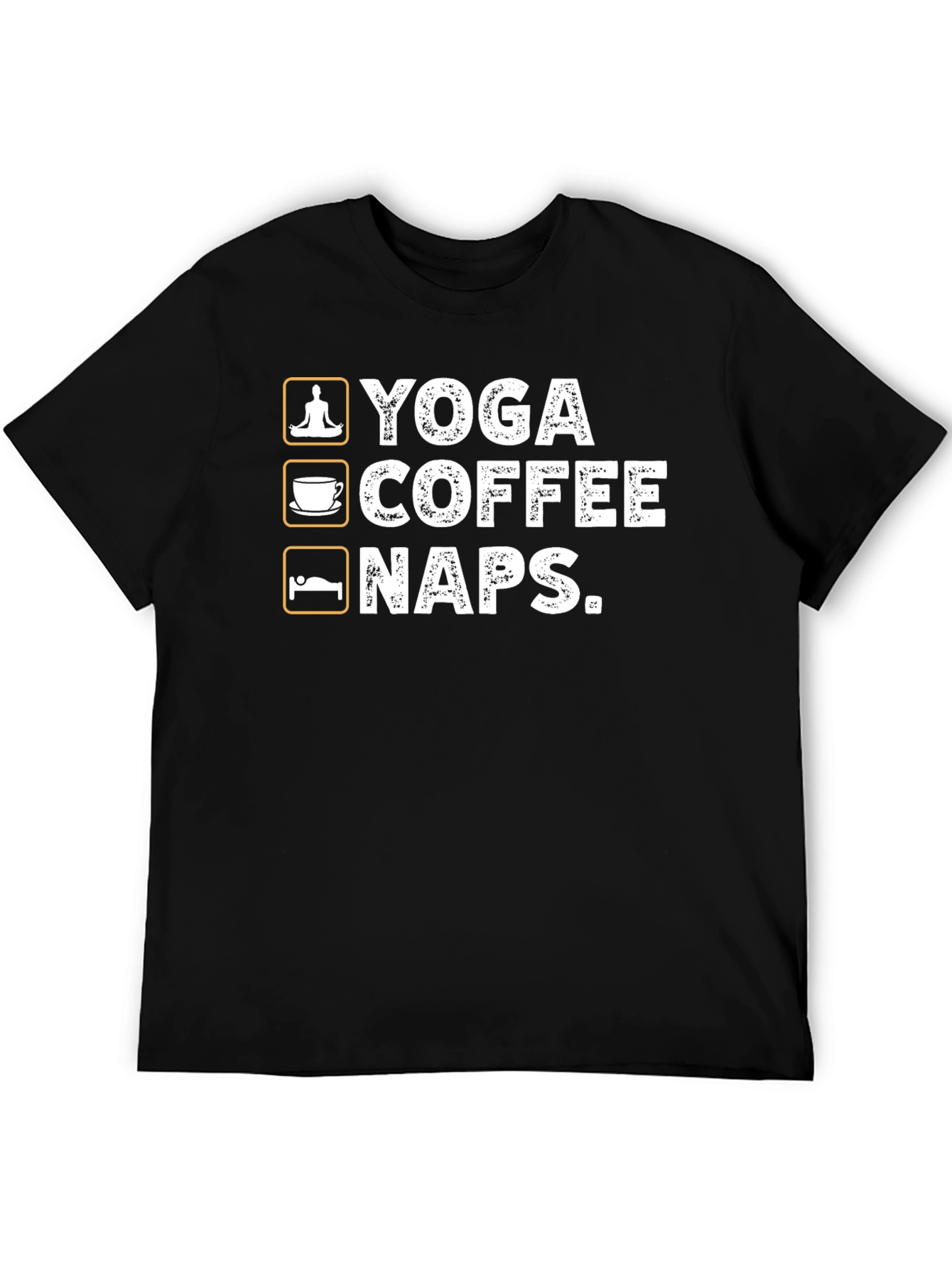 Yoga Coffee Naps Mens T-Shirt