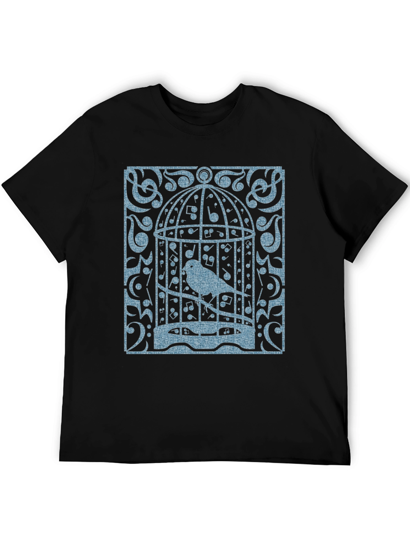 Birdcage Music T-Shirt - Quirky Graphic Tee