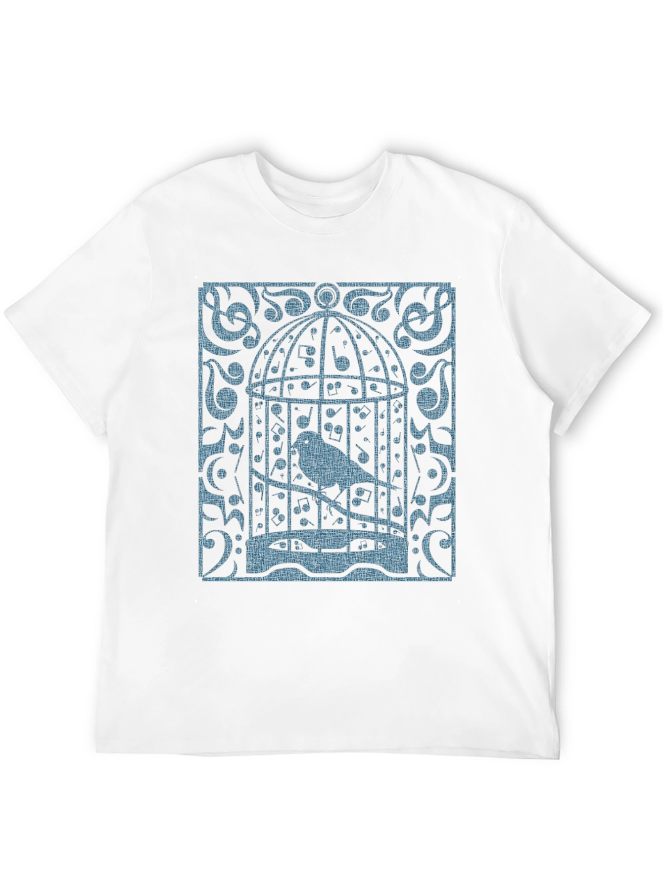 Birdcage Music T-Shirt - Quirky Graphic Tee