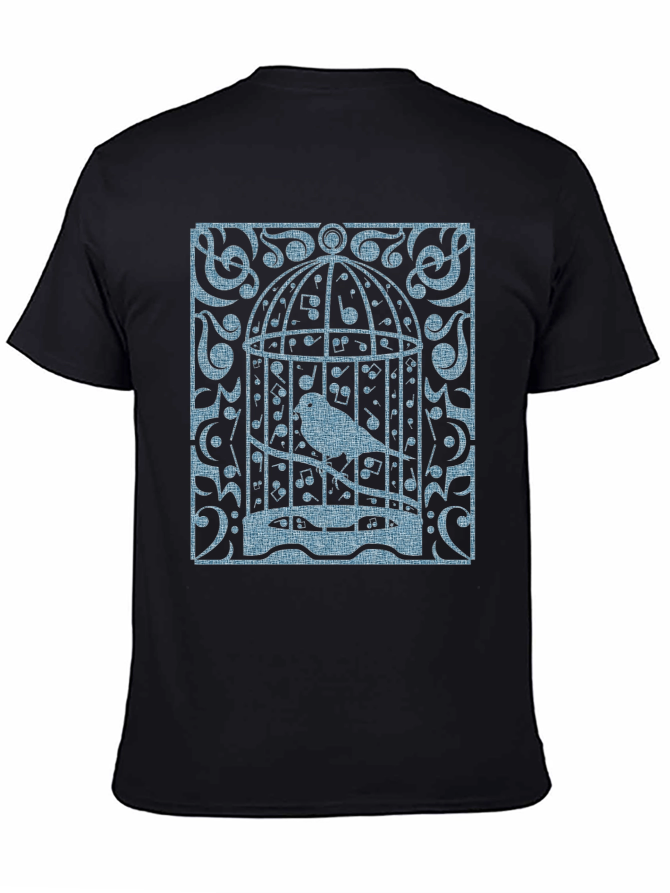 Birdcage Music T-Shirt - Quirky Graphic Tee