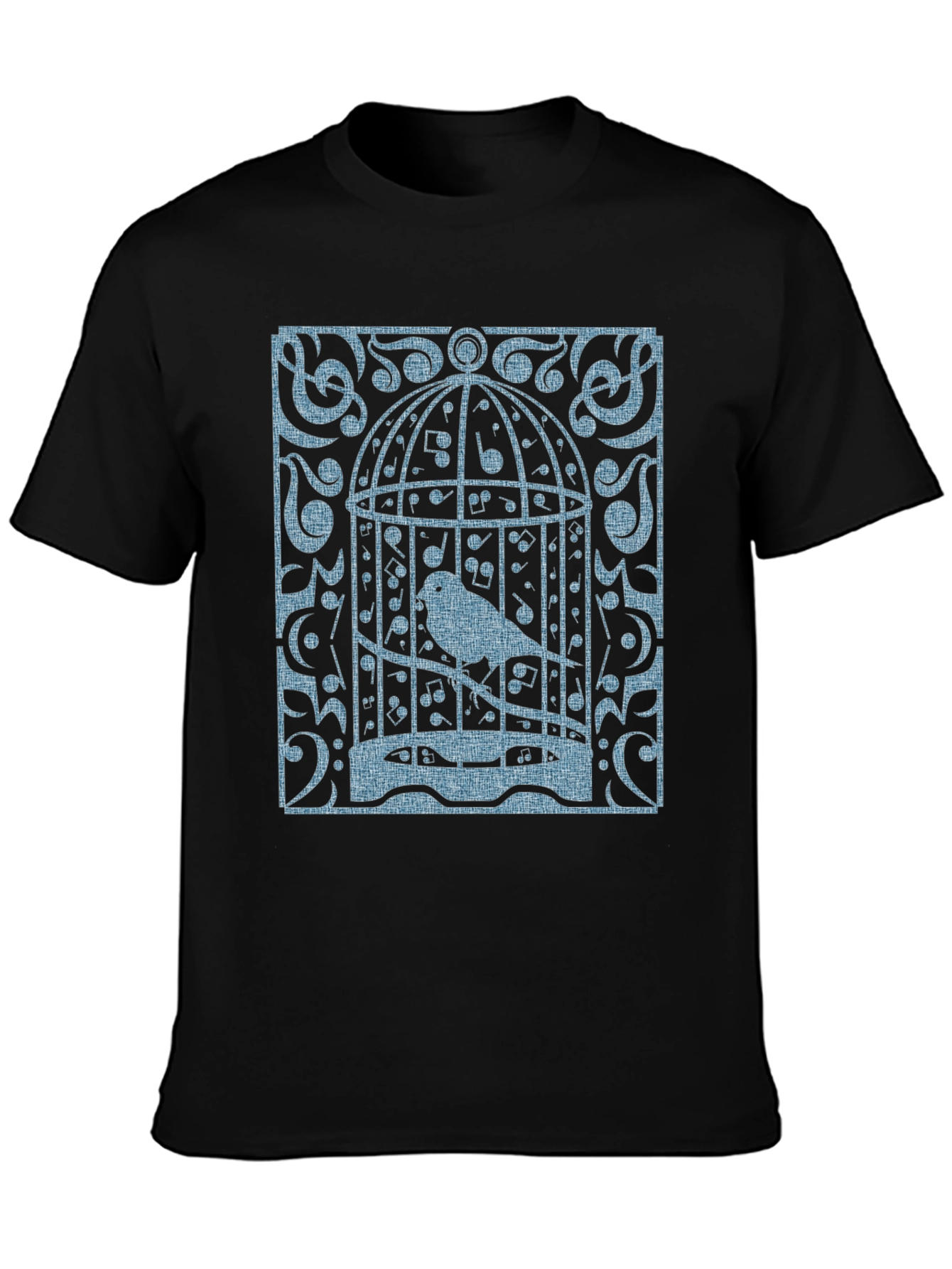 Birdcage Music T-Shirt - Quirky Graphic Tee