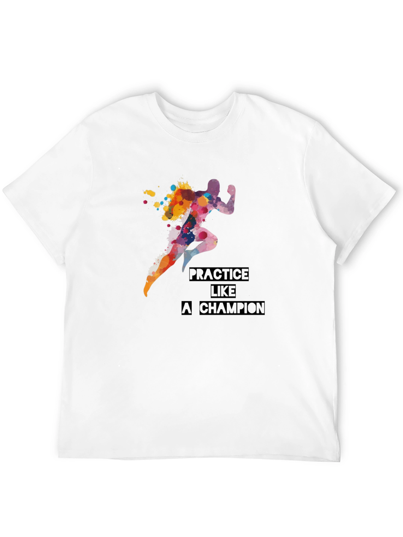 Practice Like a Champion Black Graphic Tee