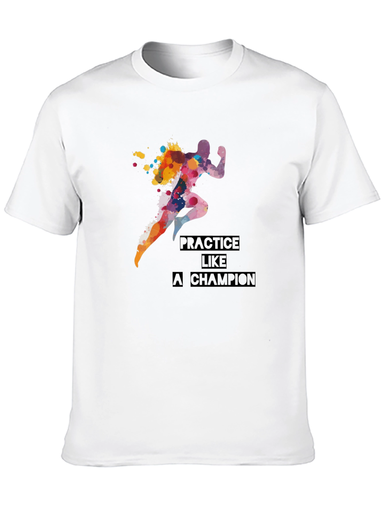 Practice Like a Champion Black Graphic Tee