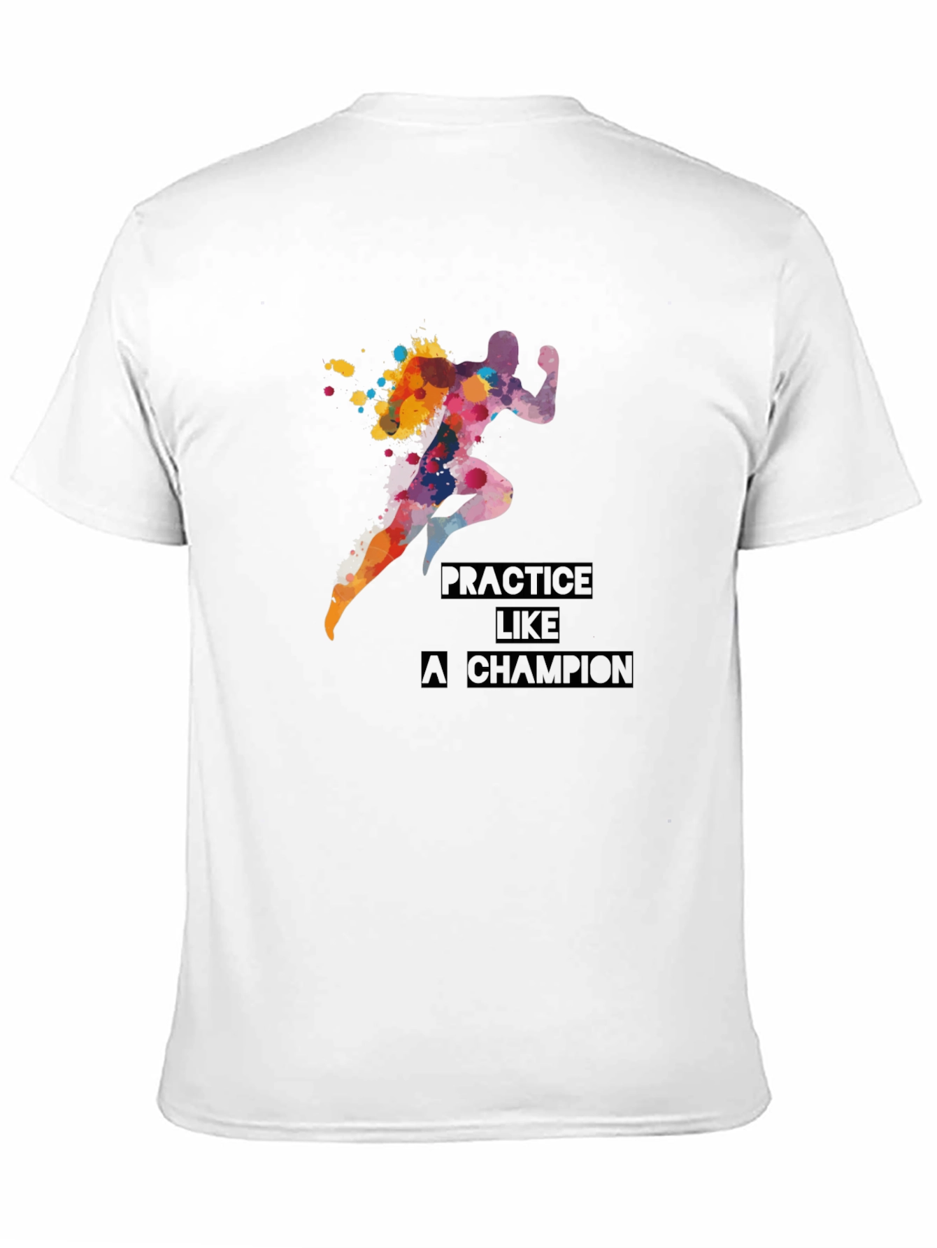 Practice Like a Champion Black Graphic Tee