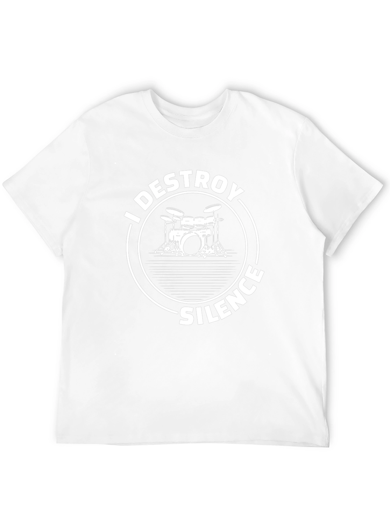 I Destroy Silence Drum Kit Graphic T-Shirt