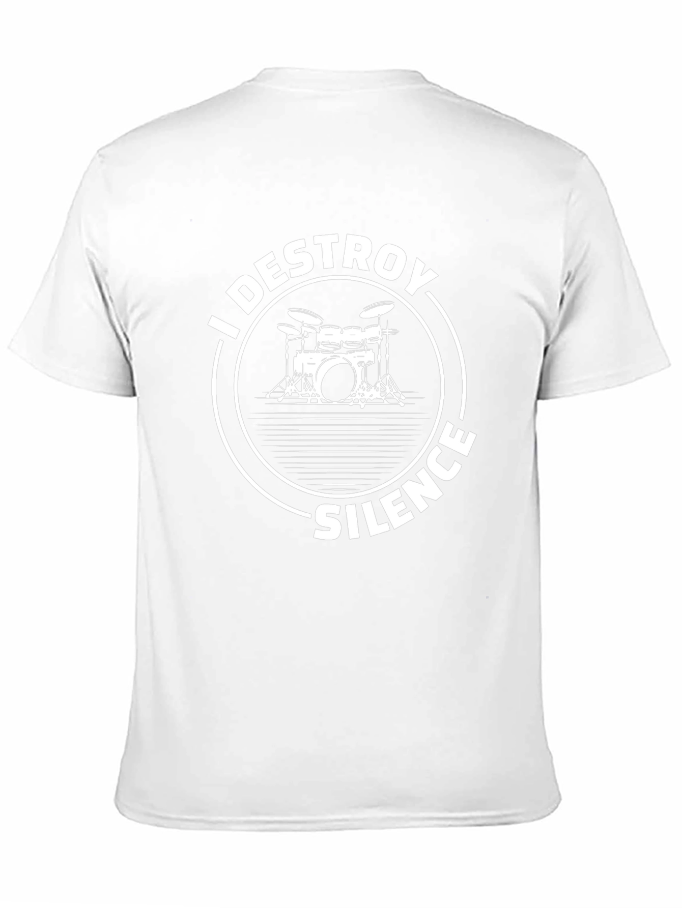 I Destroy Silence Drum Kit Graphic T-Shirt