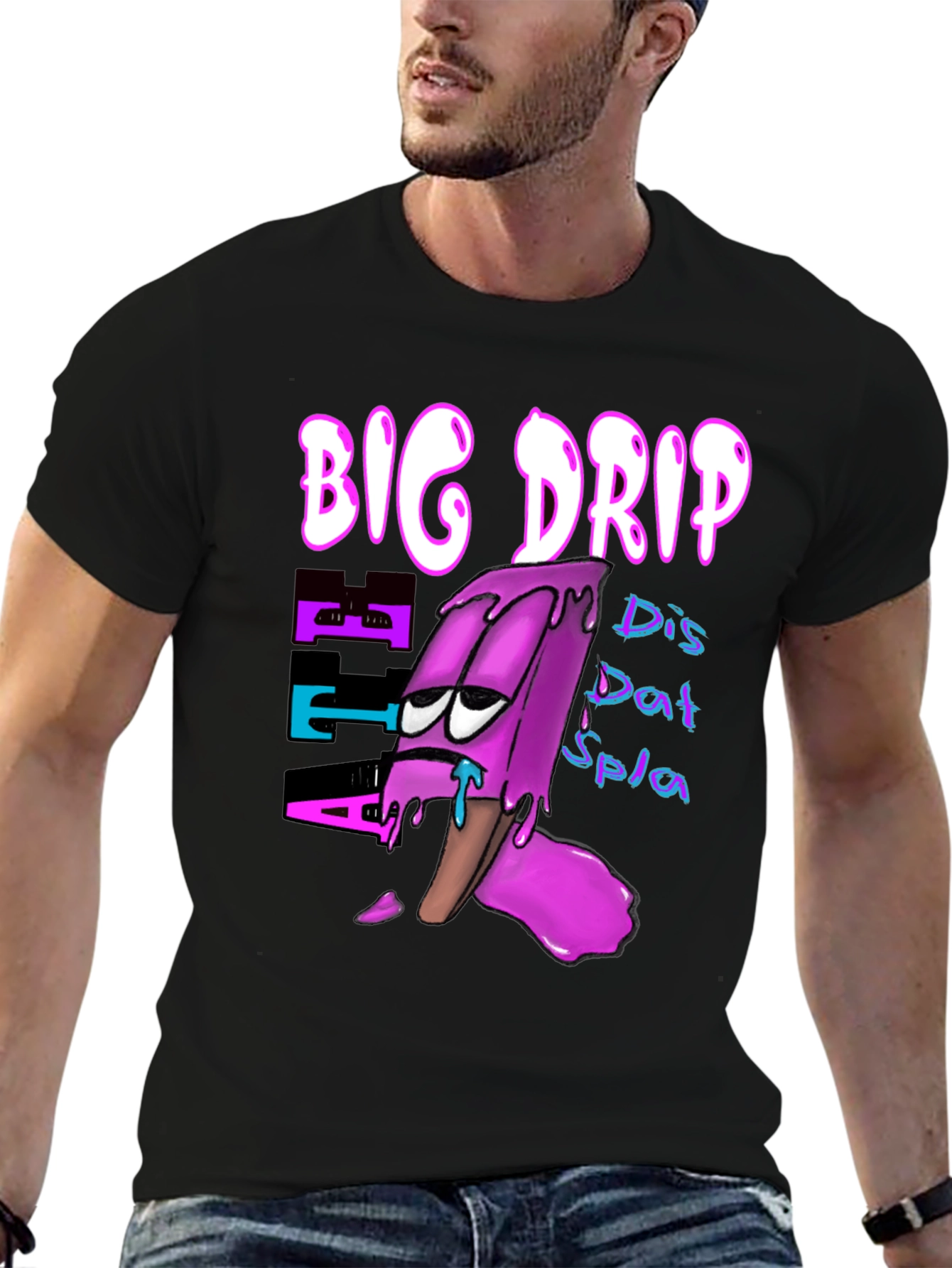 Big Drip Black Graphic Tee