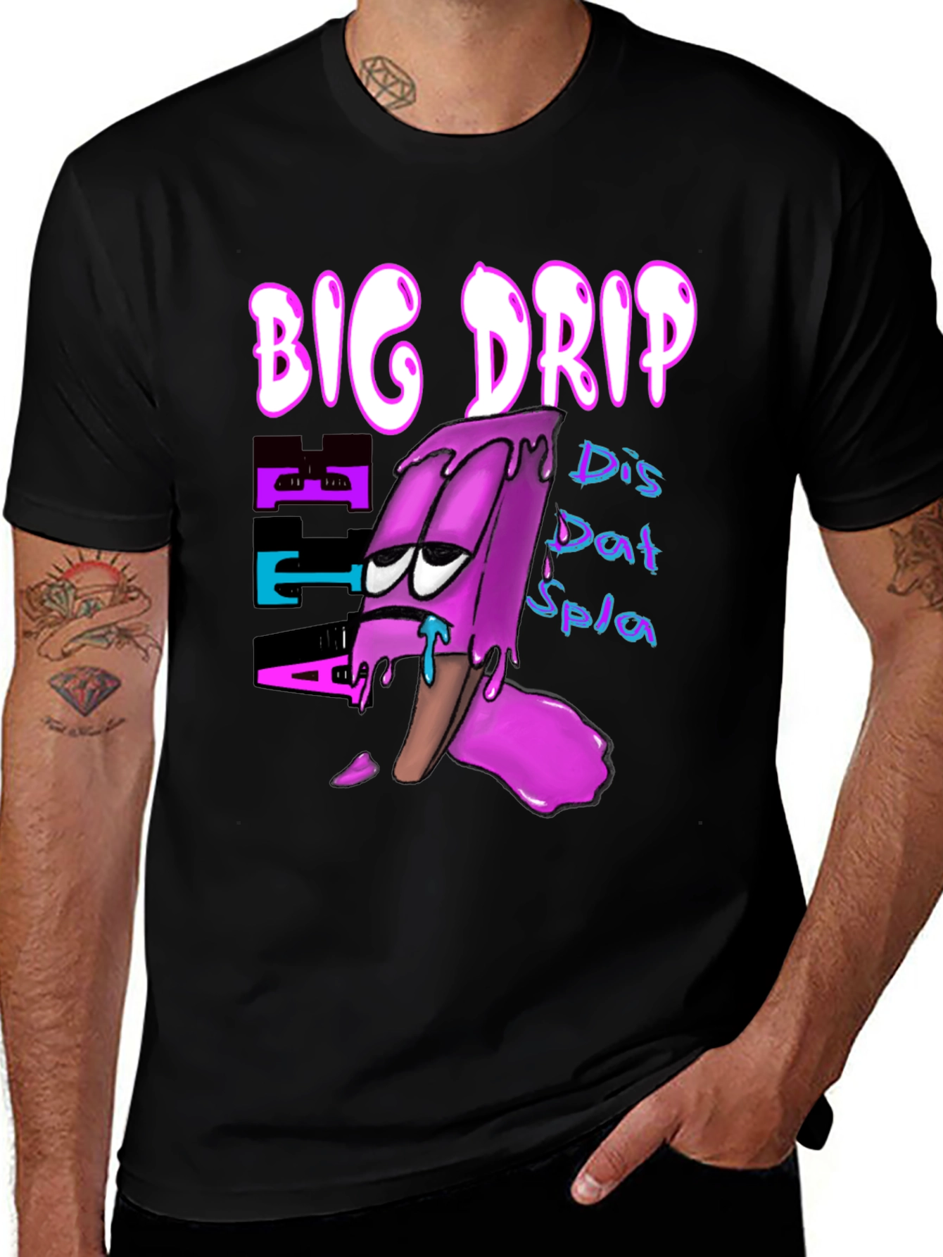 Big Drip Black Graphic Tee