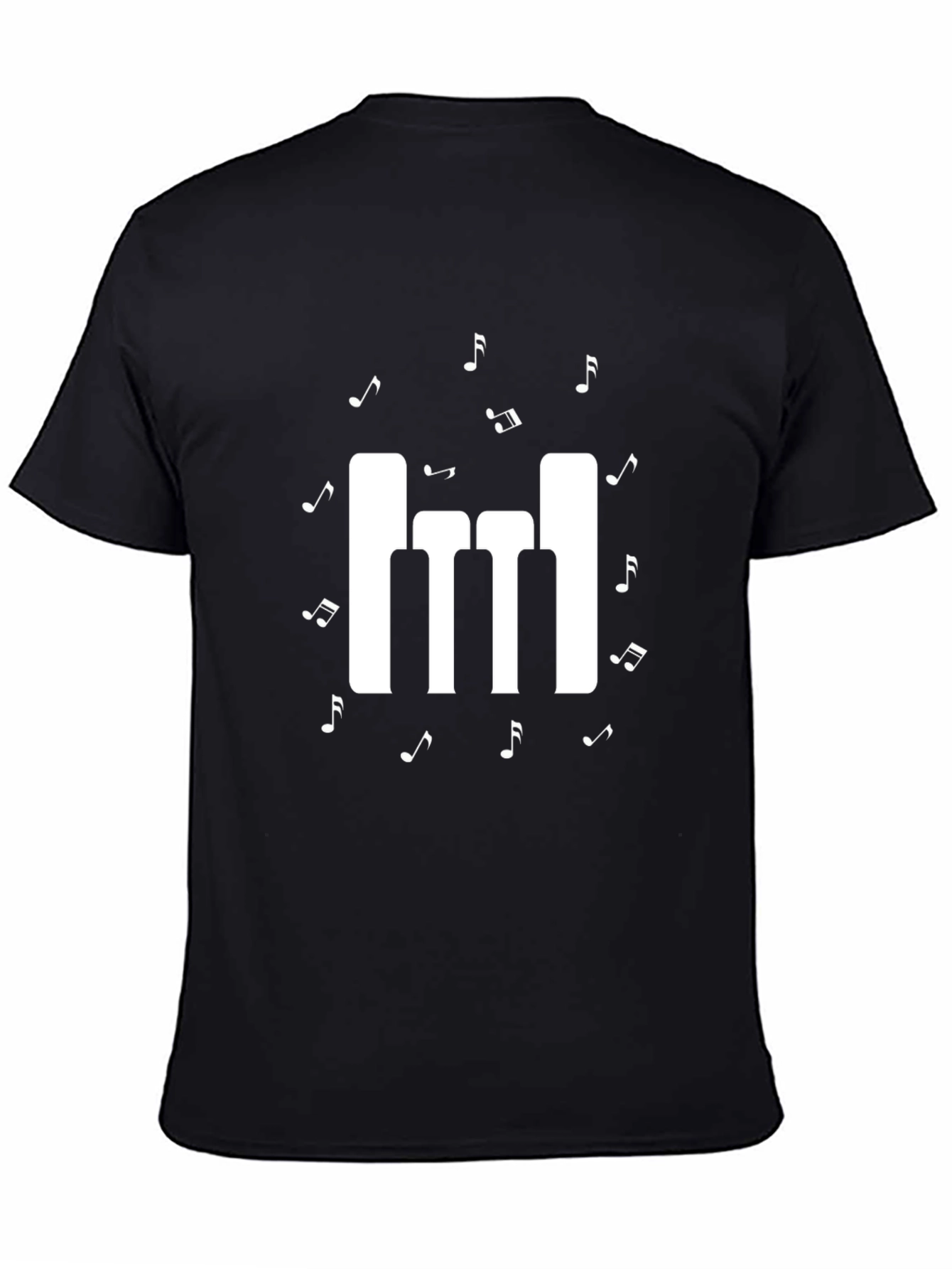 Music Notes Keyboard Graphic Tee