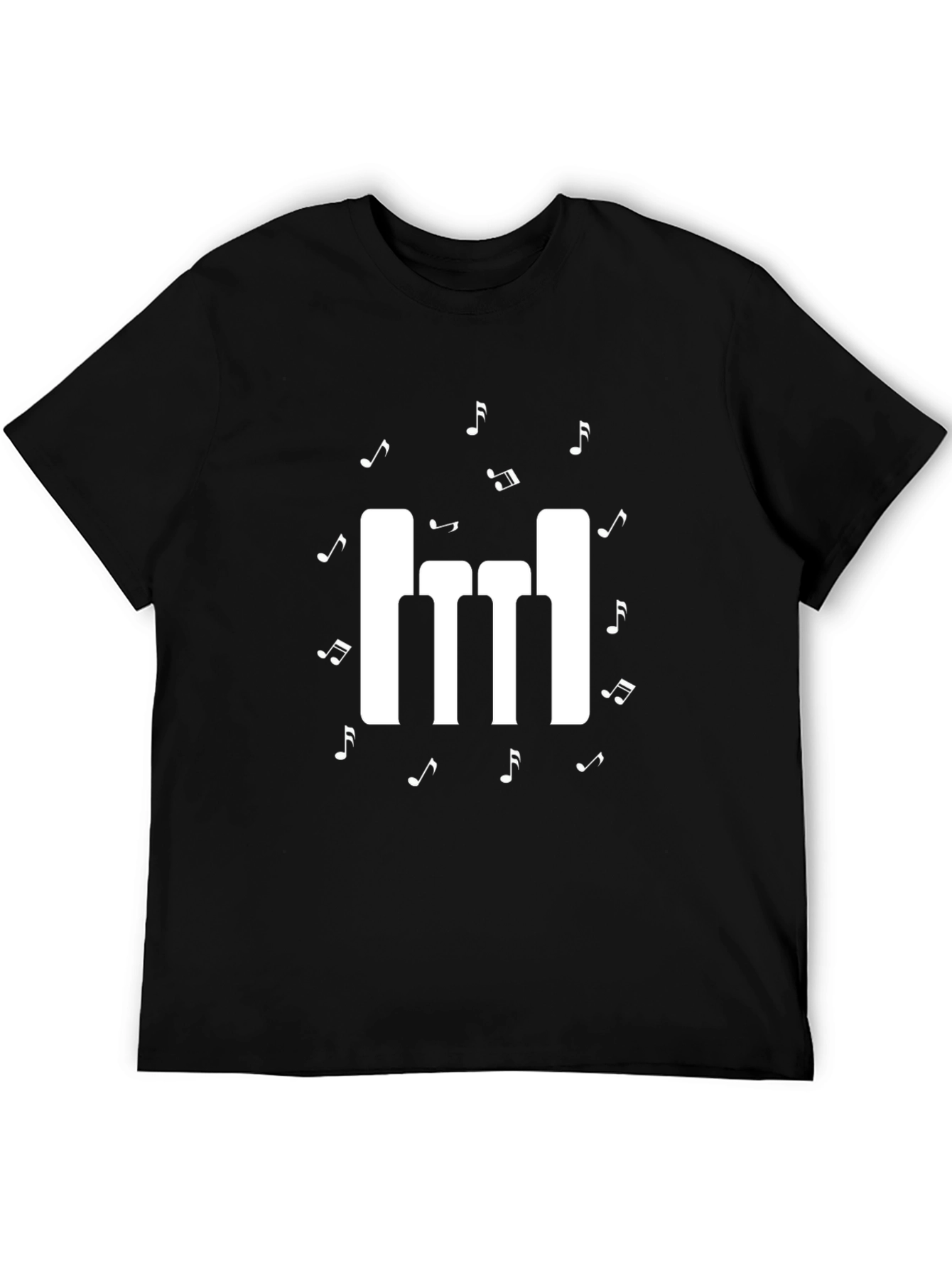 Music Notes Keyboard Graphic Tee