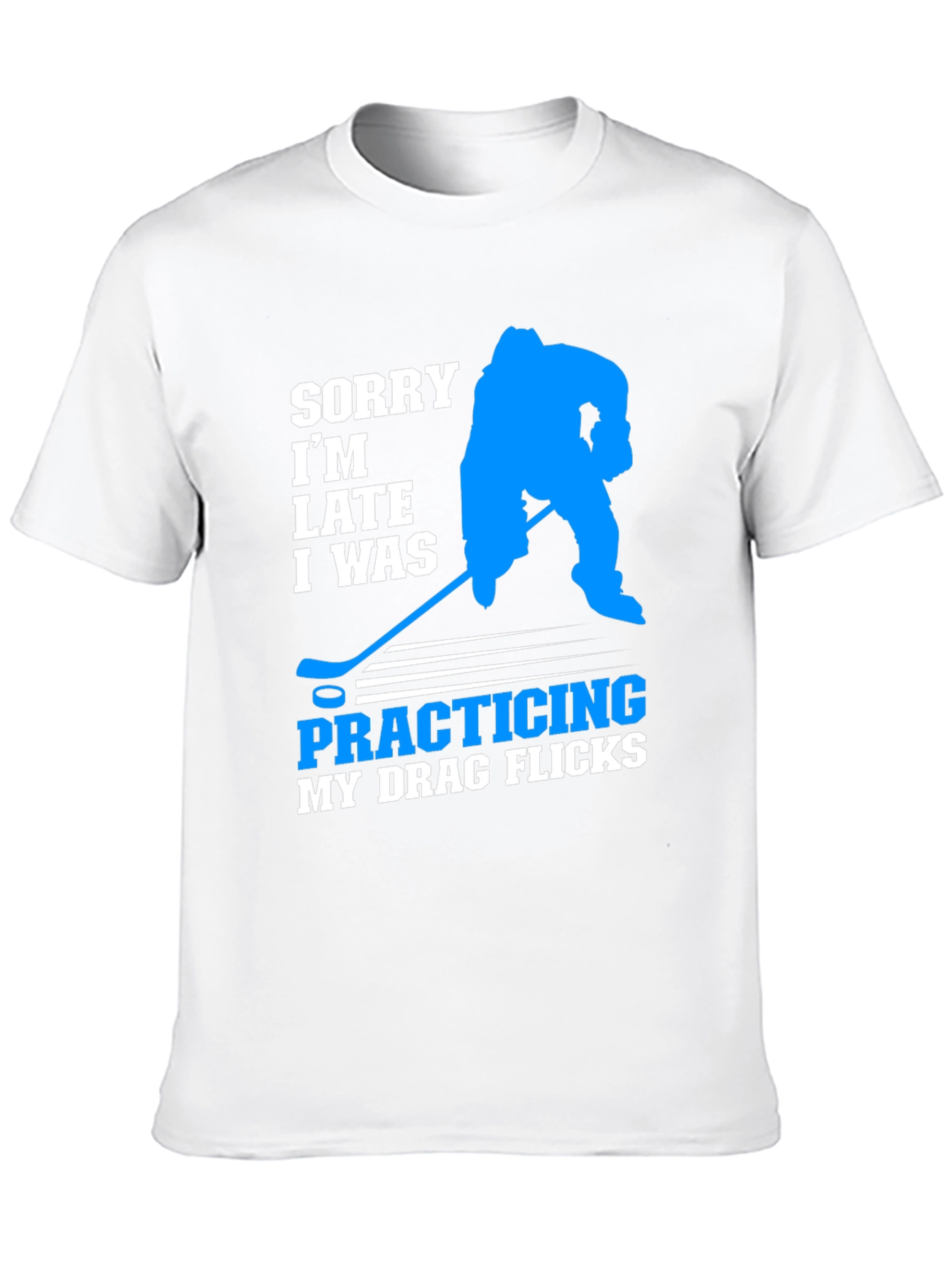 Funny Hockey Drag Flicks Graphic T-Shirt