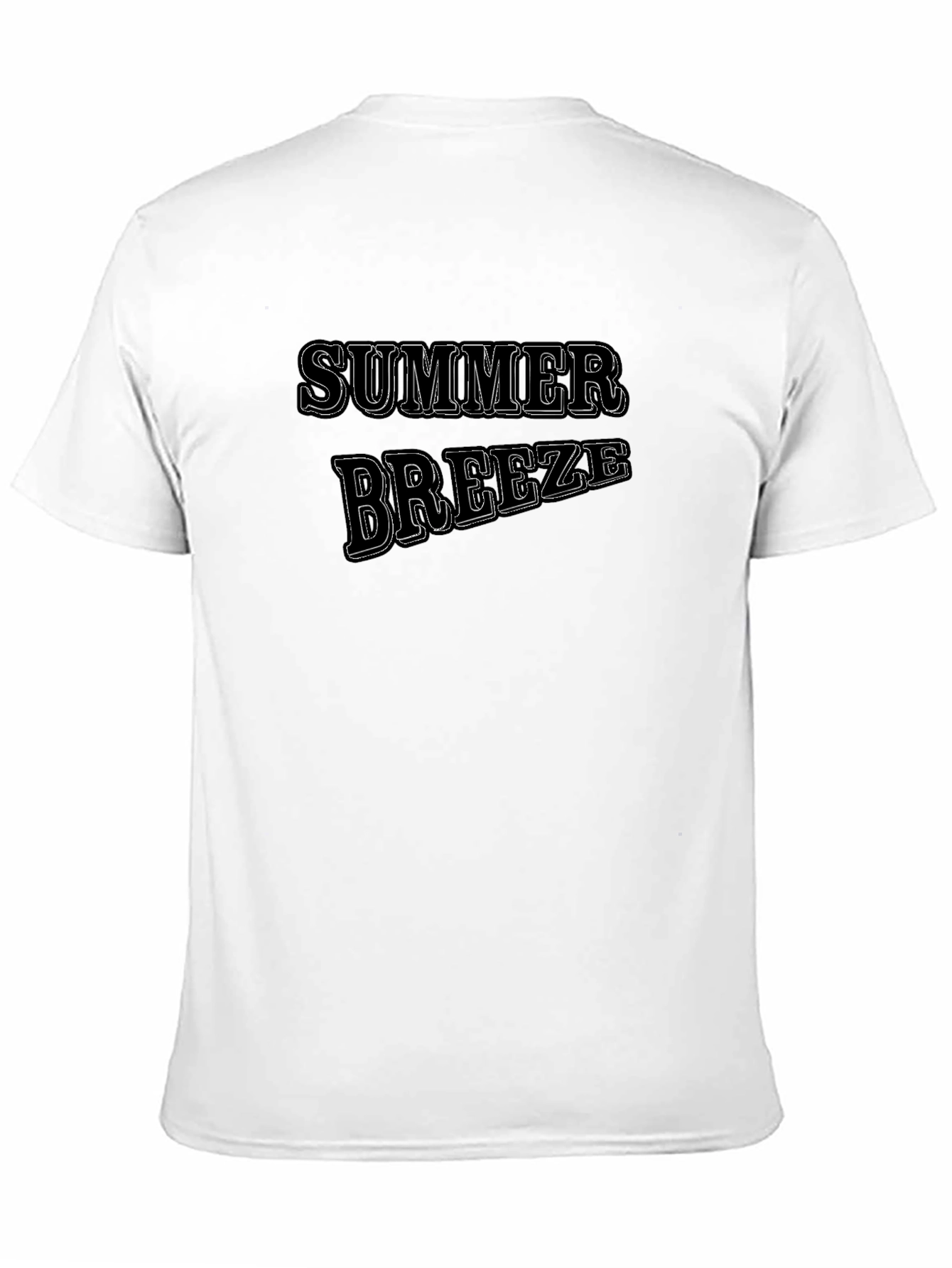 Summer Breeze Graphic Tee - Black Casual T-Shirt