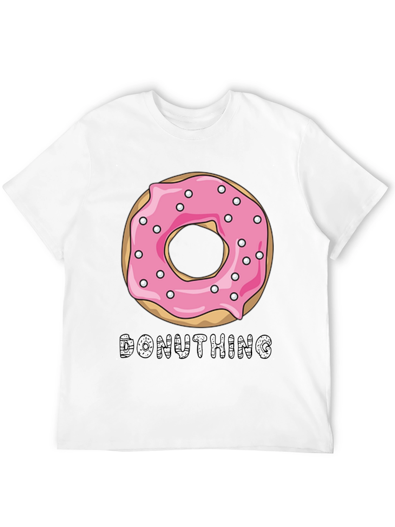 Donuthing Black Graphic T-Shirt - Novelty Design