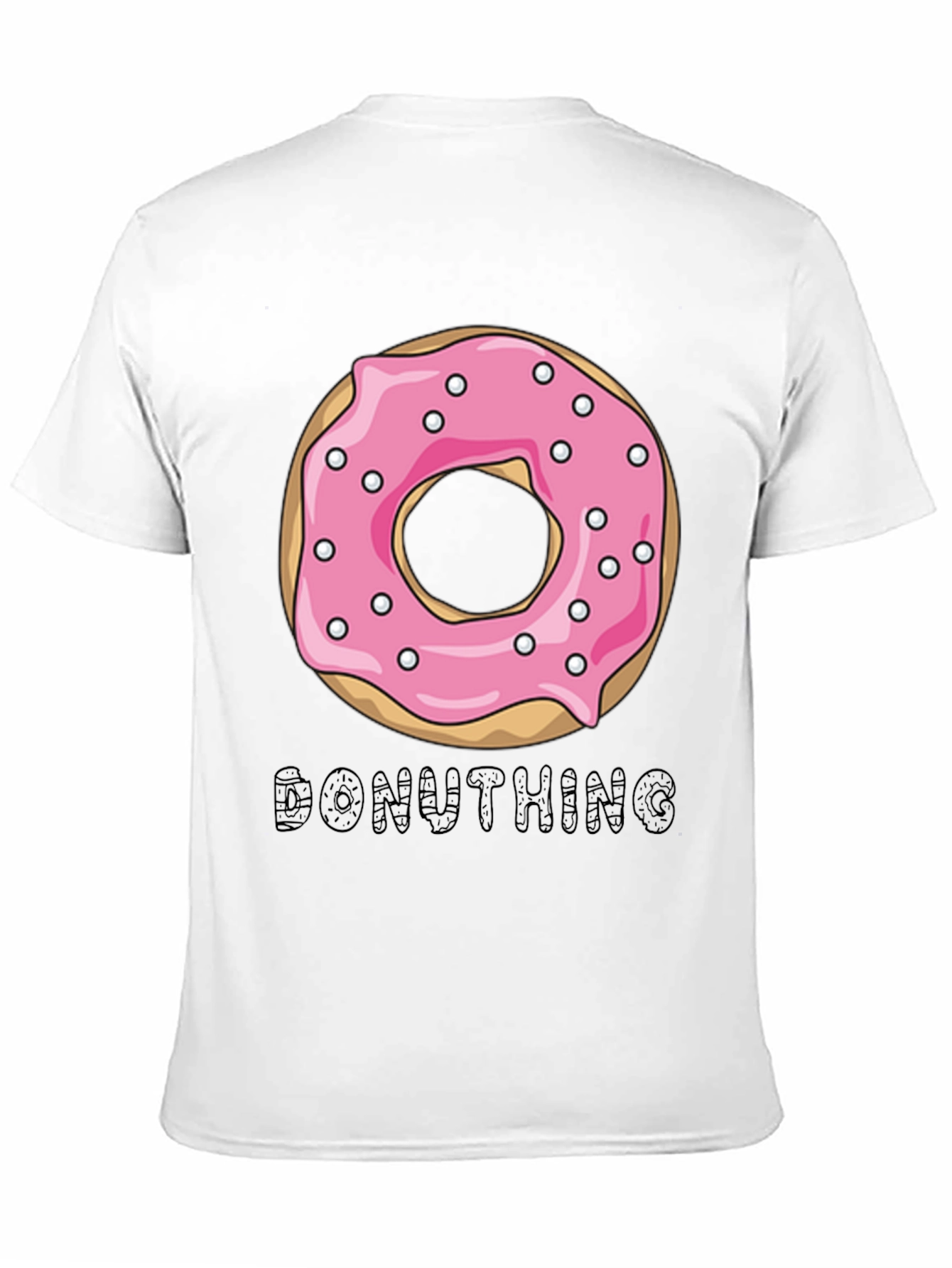 Donuthing Black Graphic T-Shirt - Novelty Design
