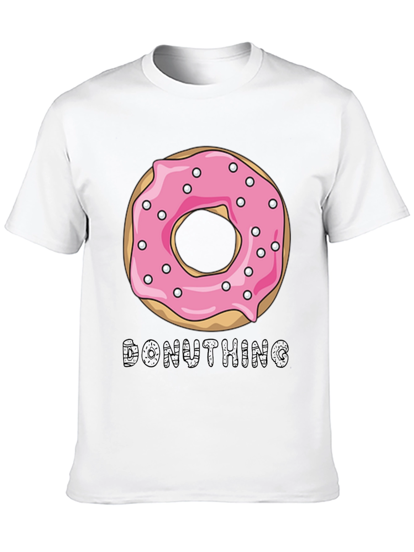 Donuthing Black Graphic T-Shirt - Novelty Design