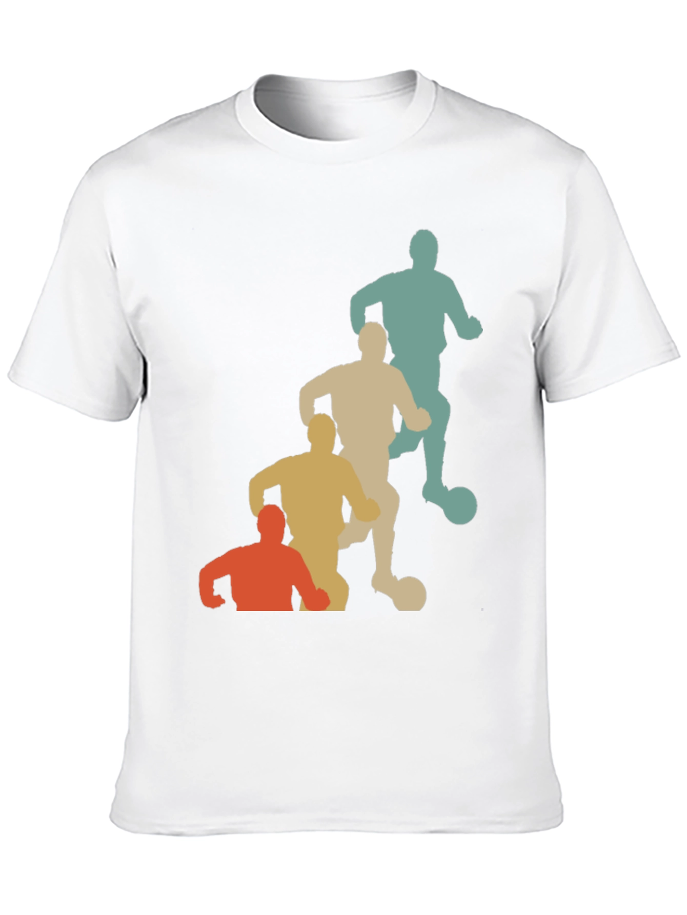 Retro Soccer Player Graphic T-Shirt