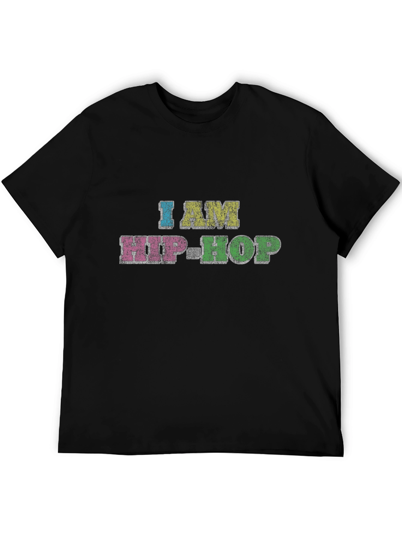 I AM HIP-HOP Graphic Tee - Stylish Black T-Shirt