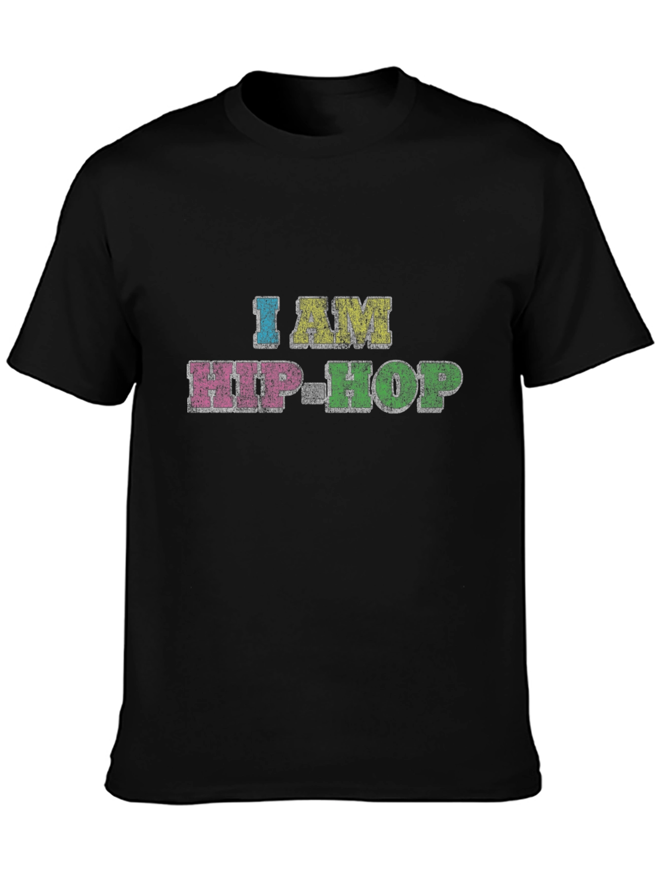 I AM HIP-HOP Graphic Tee - Stylish Black T-Shirt