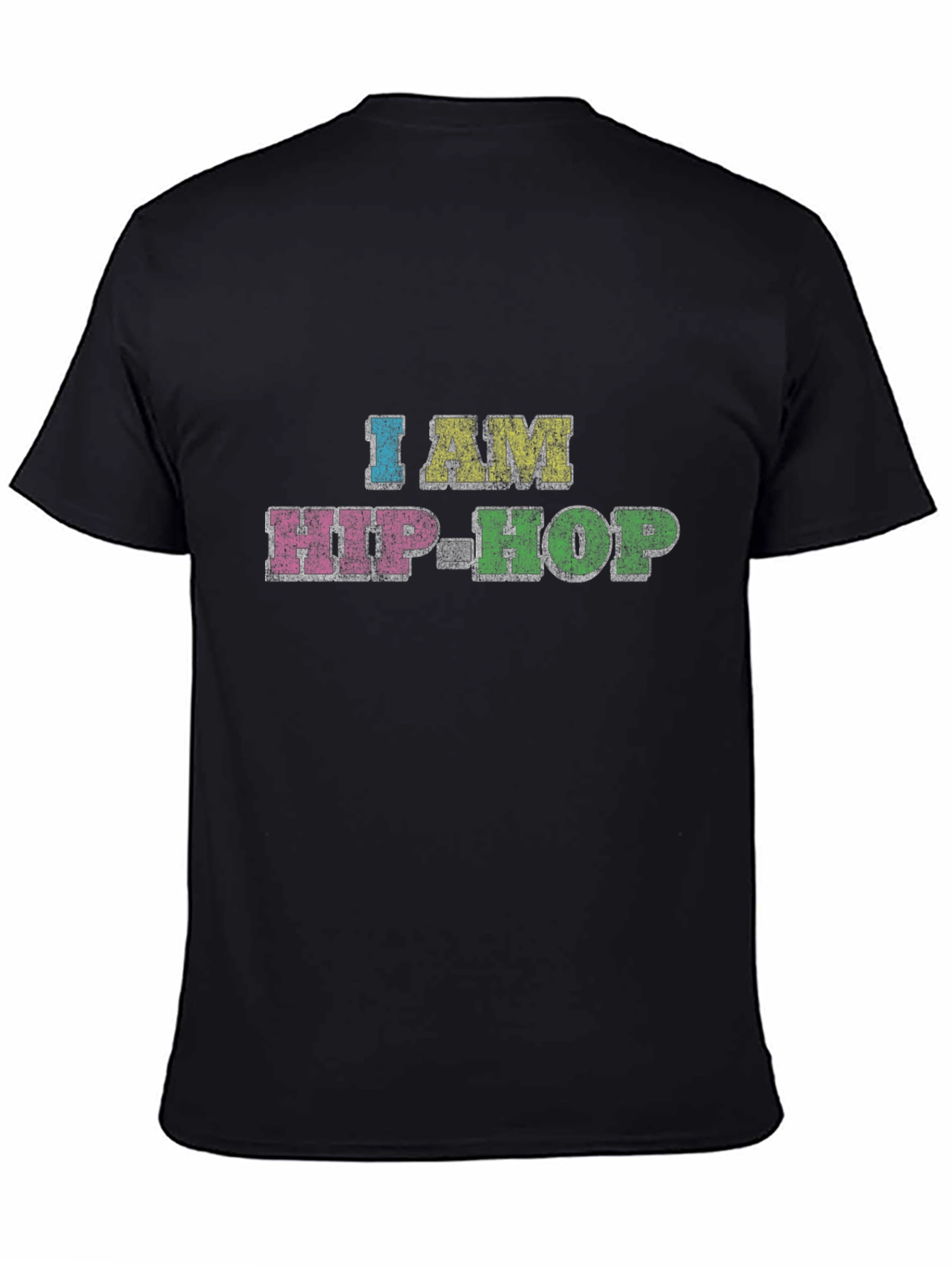 I AM HIP-HOP Graphic Tee - Stylish Black T-Shirt