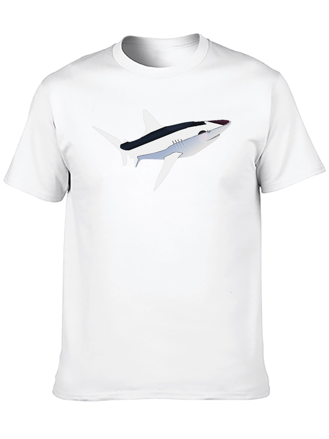Mens Black Shark Graphic Tee - Unique Design