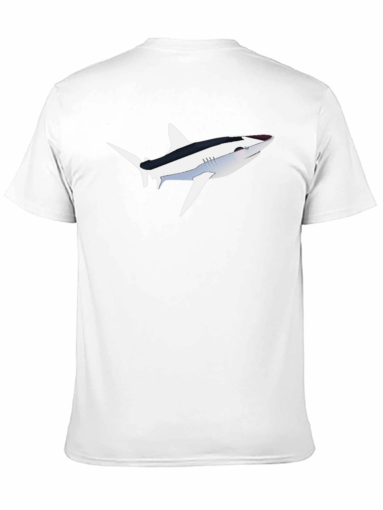 Mens Black Shark Graphic Tee - Unique Design
