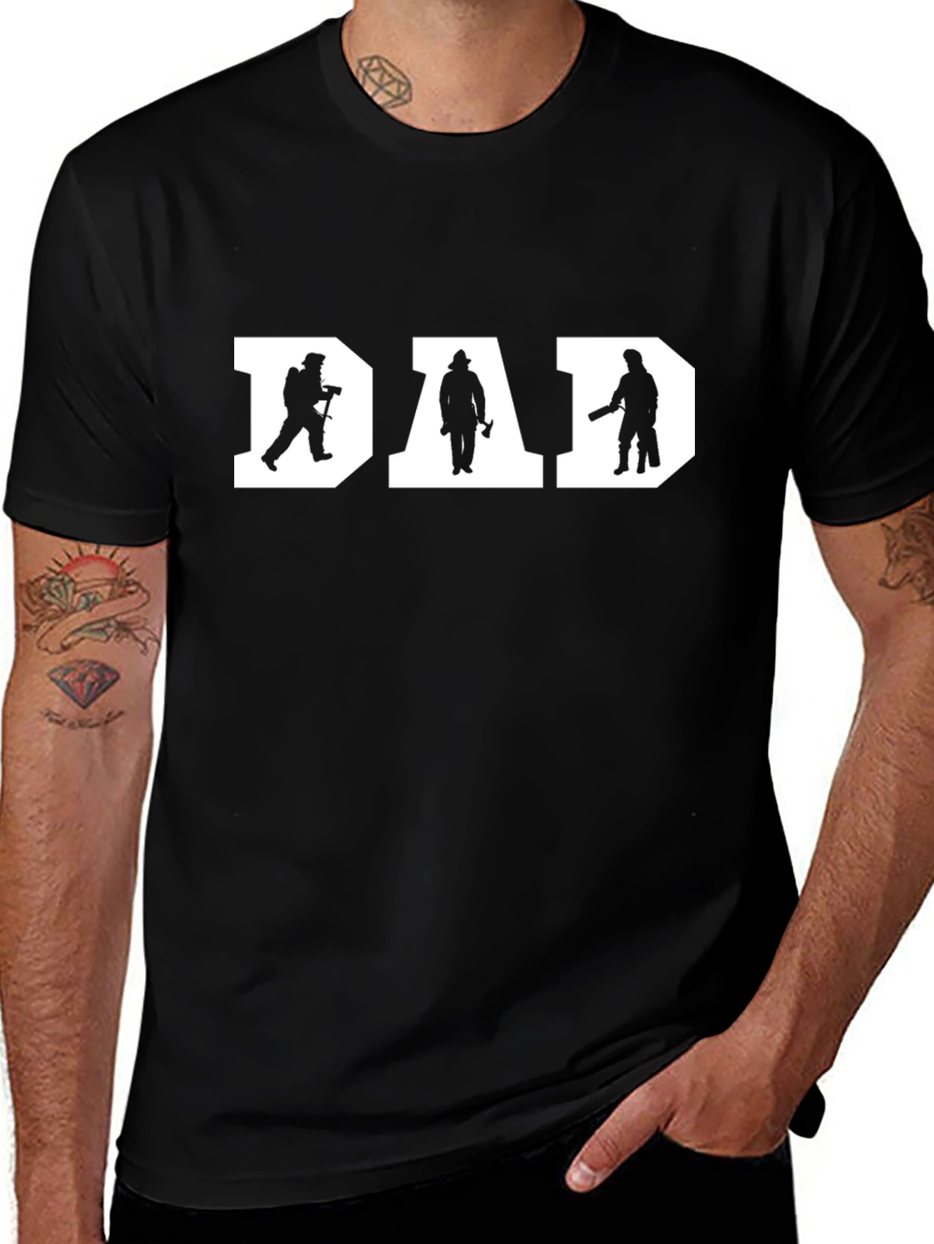 Firefighter Dad T-Shirt - Heroic Fathers Day Gift