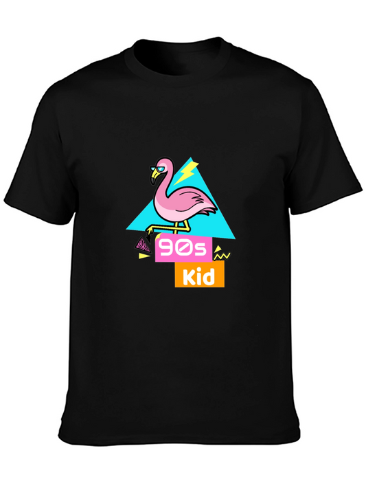 90s Kid Flamingo Graphic T-Shirt