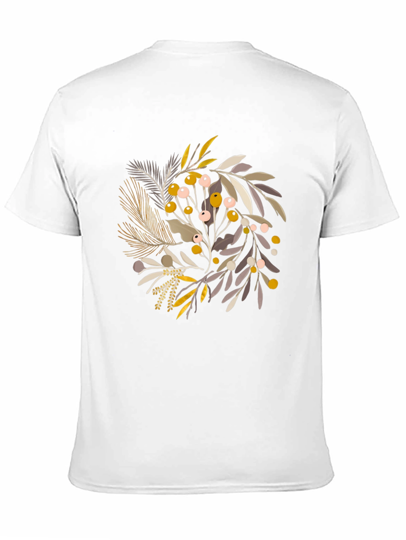 Botanical Graphic Black T-Shirt