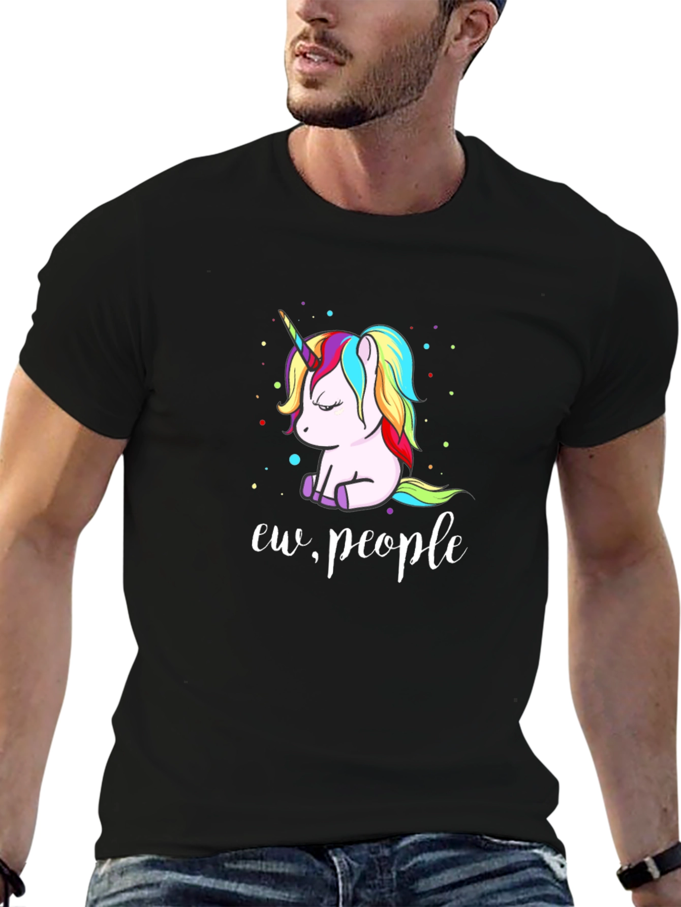 Ew People Unicorn Graphic T-Shirt
