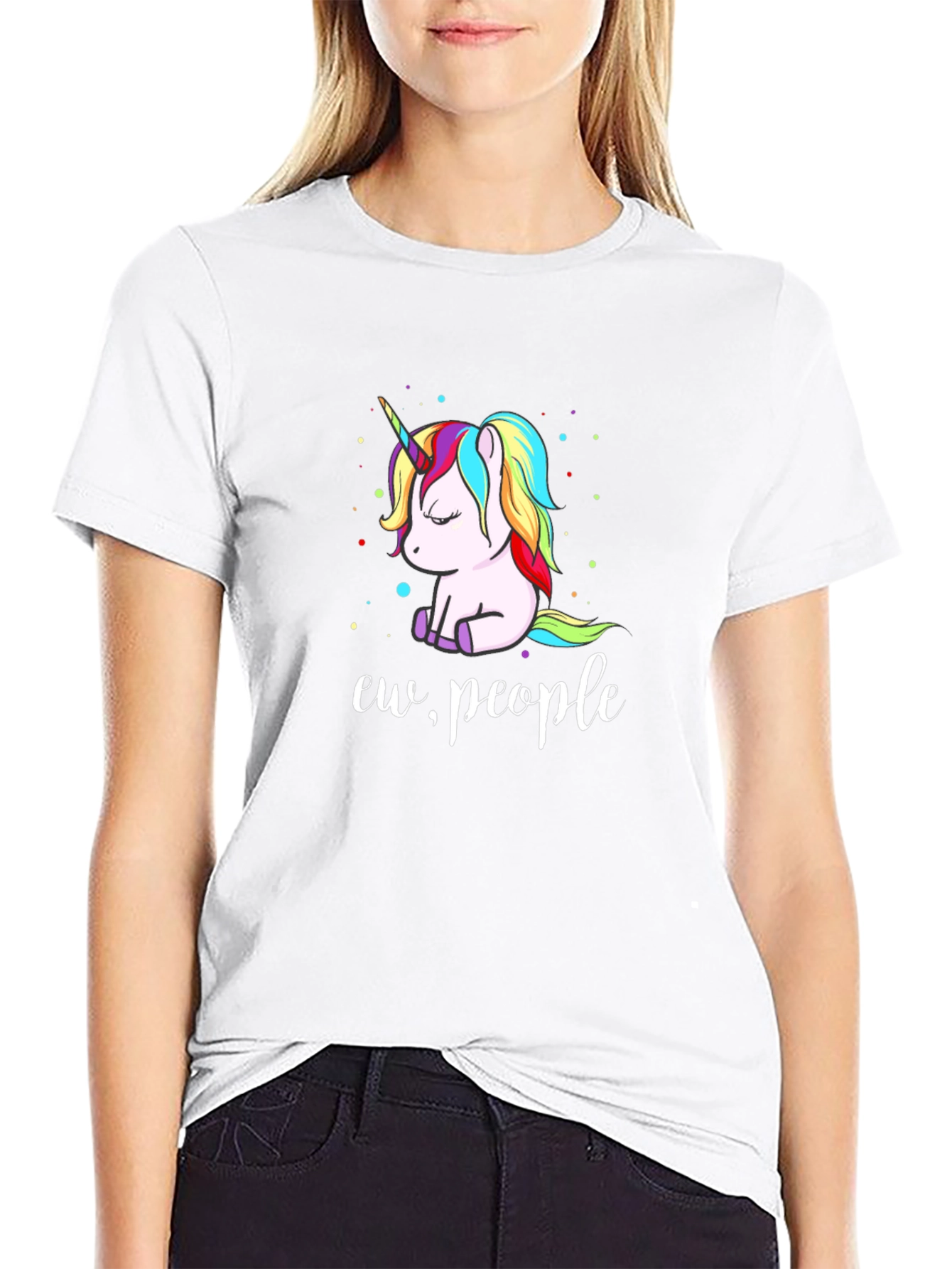 Ew People Unicorn Graphic T-Shirt