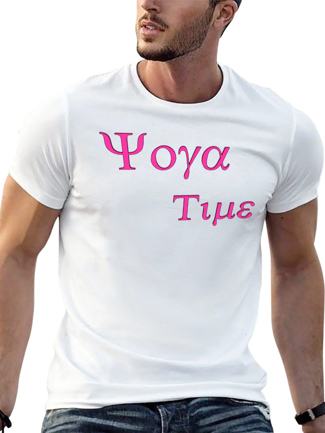Yoga Time Graphic Tee - Soft Black Cotton T-Shirt