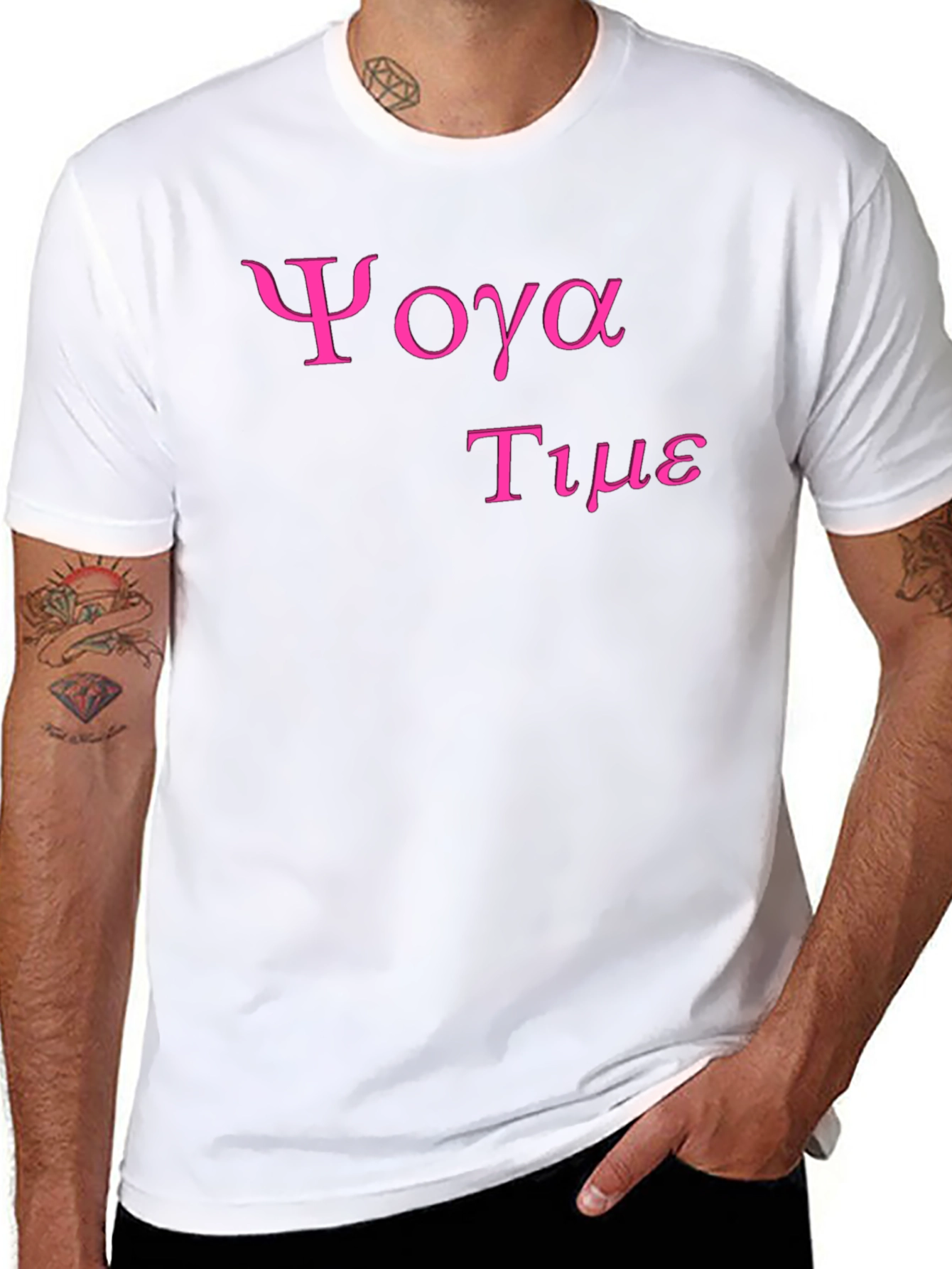 Yoga Time Graphic Tee - Soft Black Cotton T-Shirt