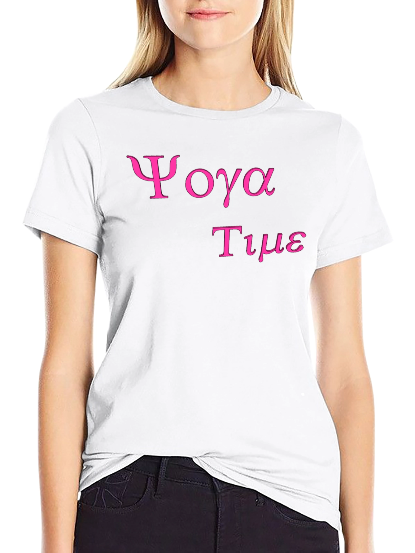 Yoga Time Graphic Tee - Soft Black Cotton T-Shirt