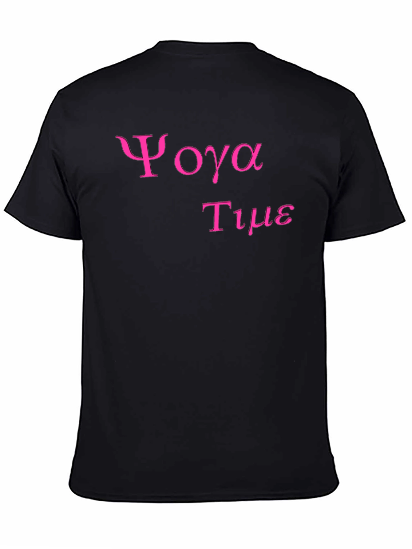 Yoga Time Graphic Tee - Soft Black Cotton T-Shirt