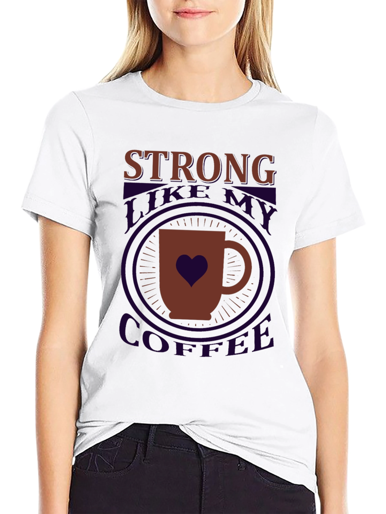 Strong Like My Coffee Graphic T-Shirt