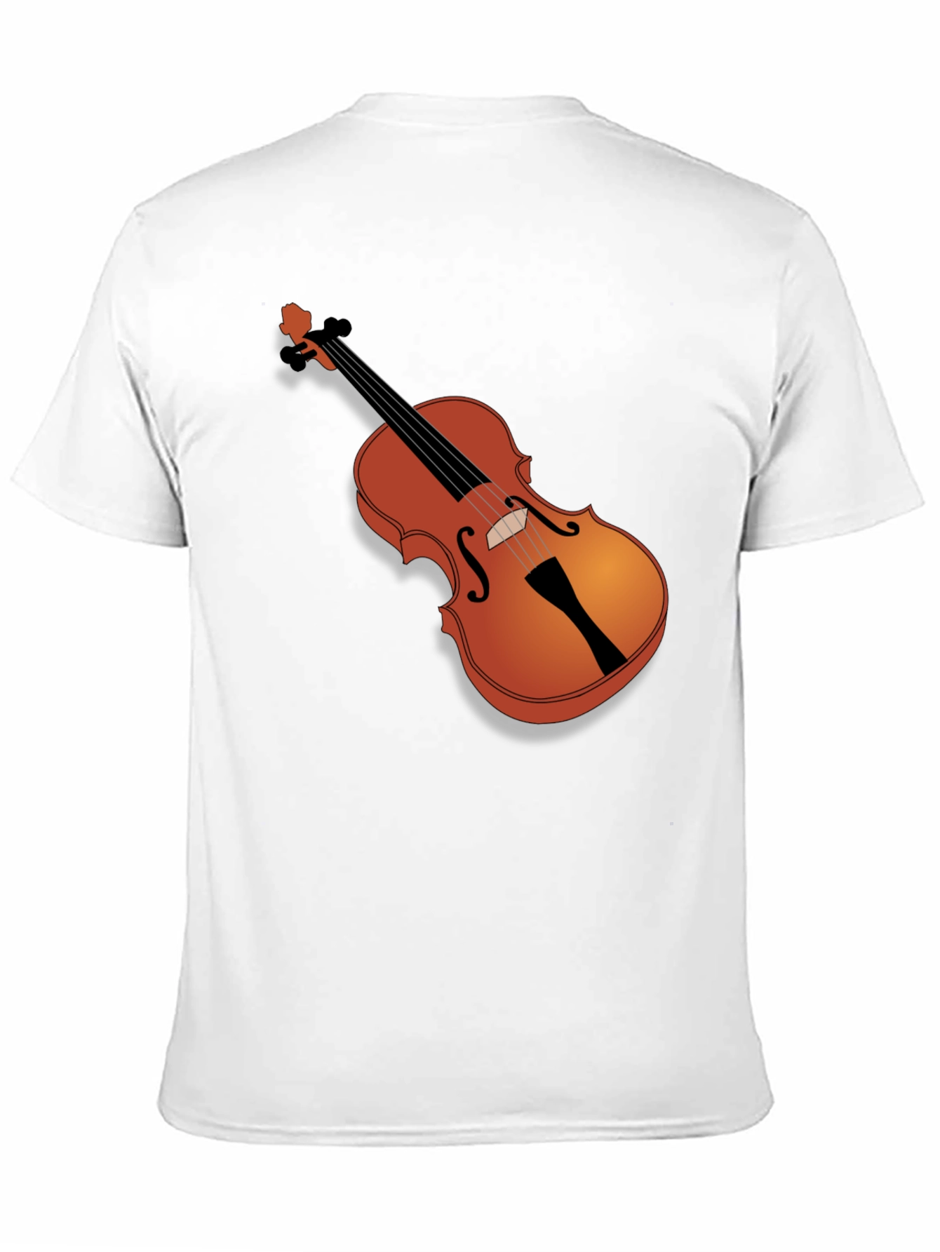 Violin Graphic Black T-Shirt - Music Lover Tee