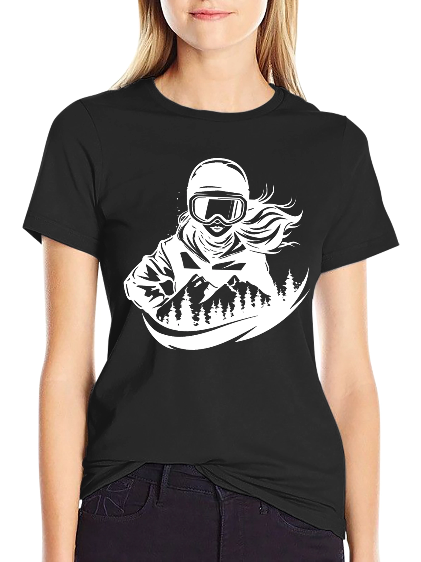 Snow Sport Athlete Graphic Tee