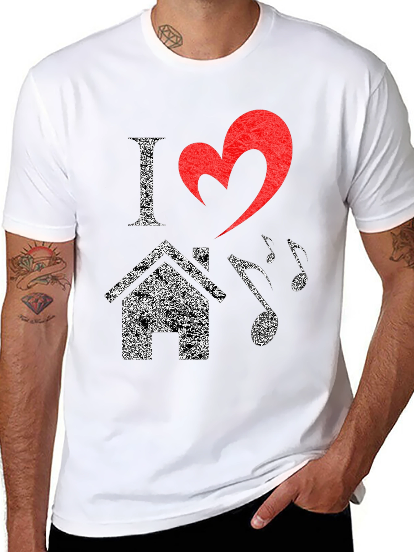 I Love House Music T-Shirt - Graphic Tee