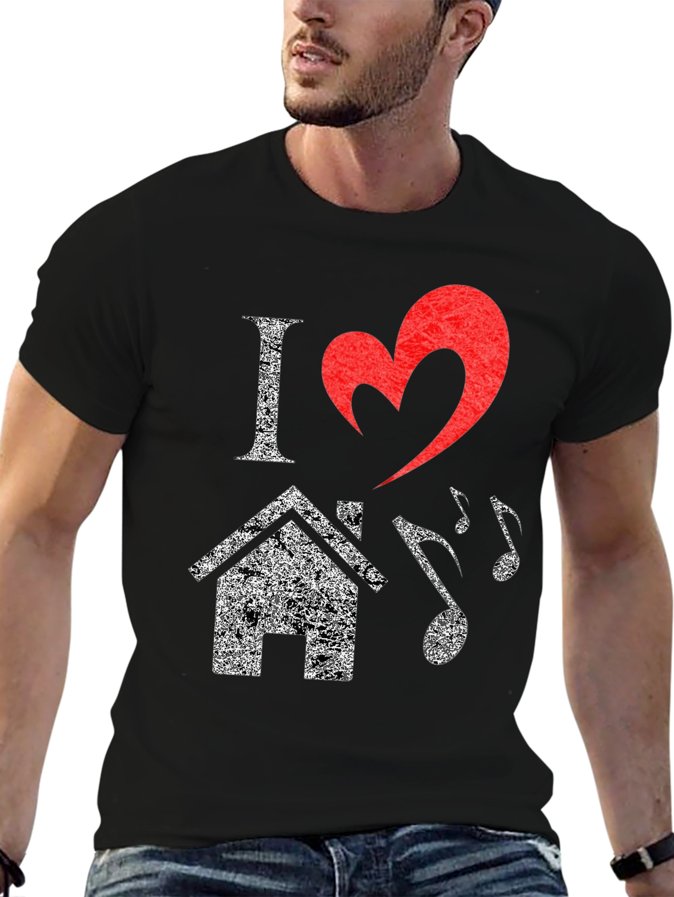 I Love House Music T-Shirt - Graphic Tee