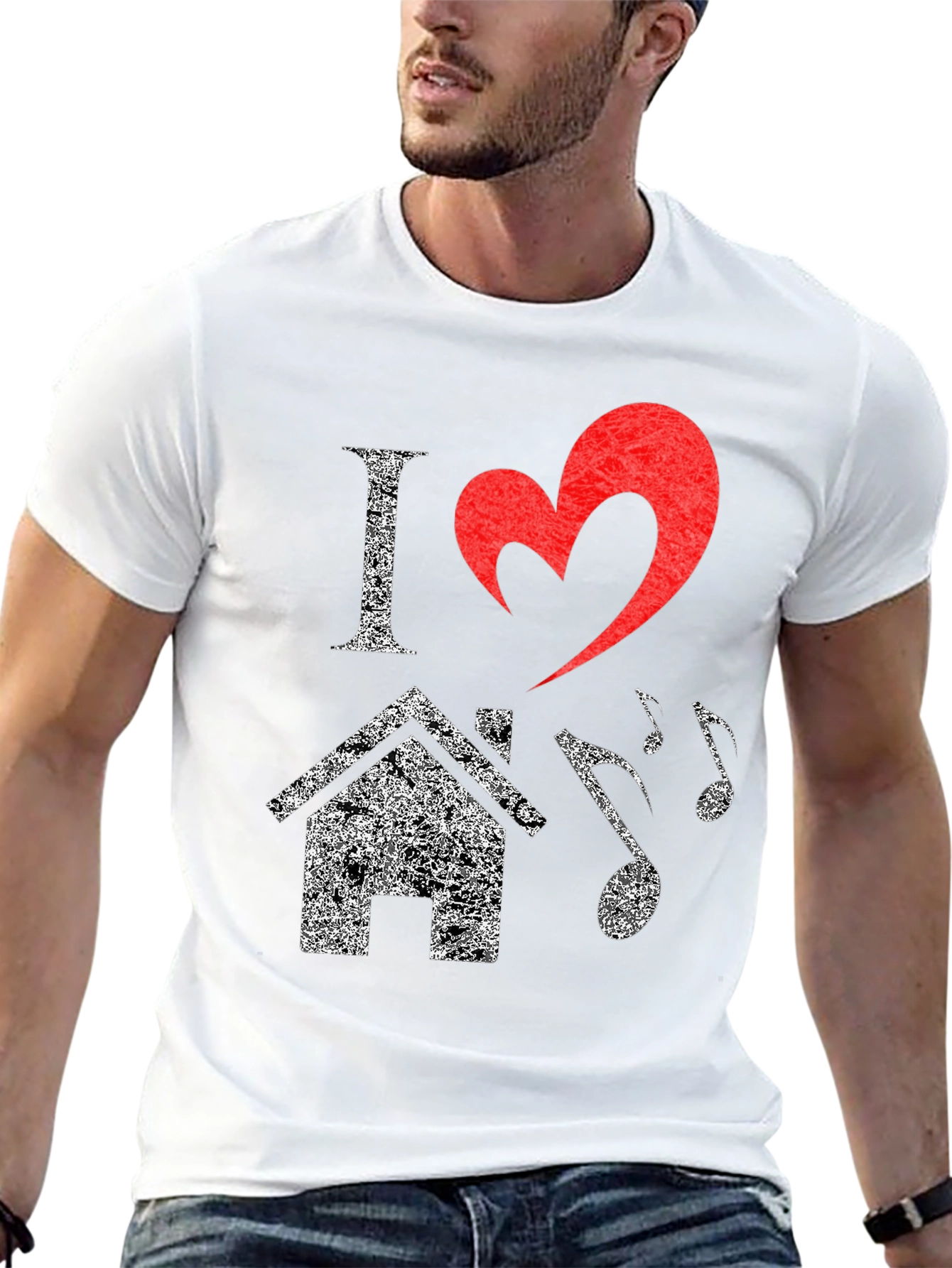 I Love House Music T-Shirt - Graphic Tee