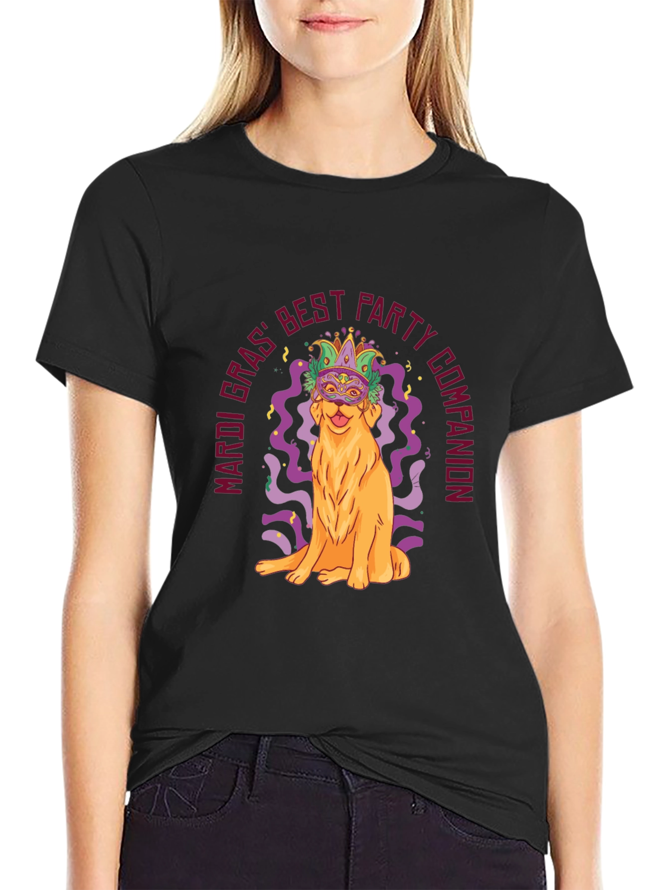 Mardi Gras Dog Party T-Shirt