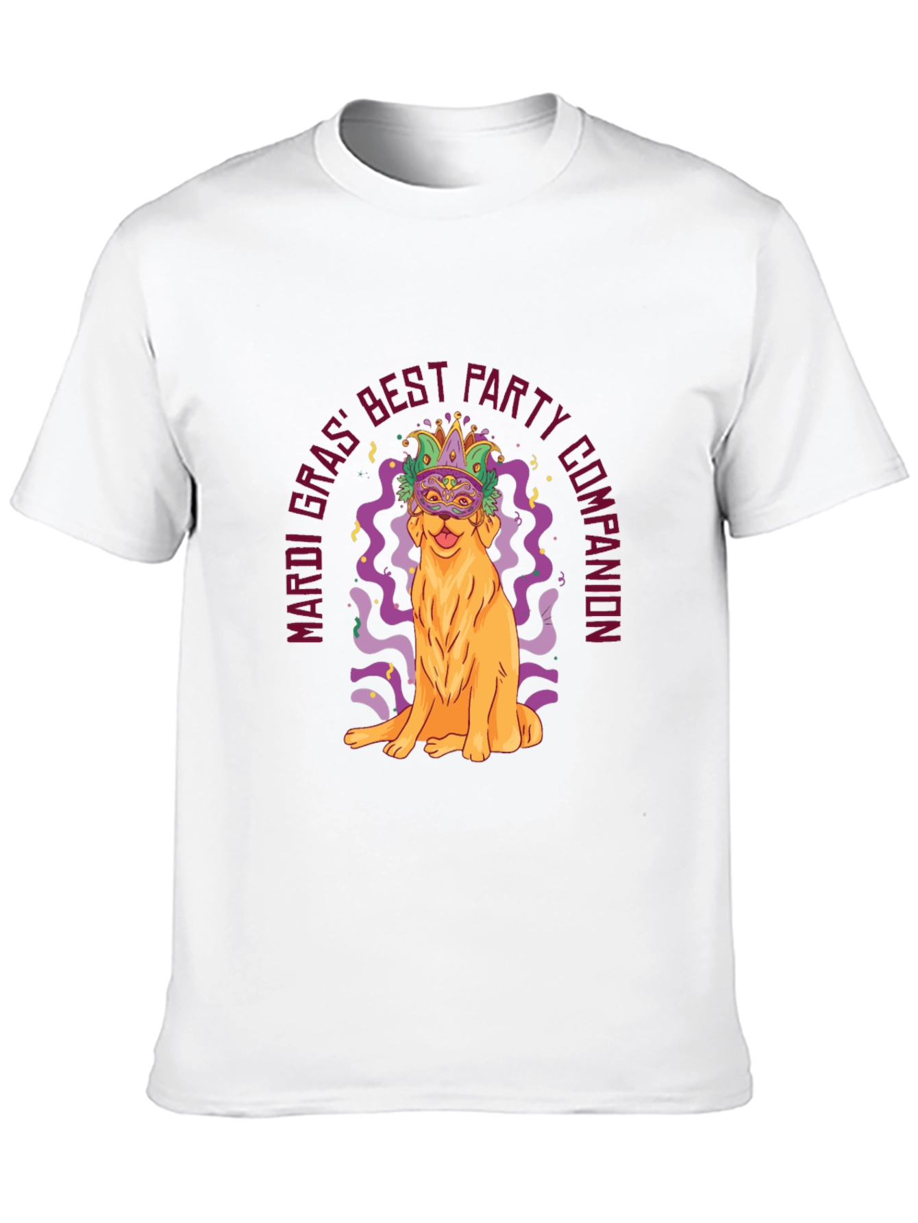 Mardi Gras Dog Party T-Shirt