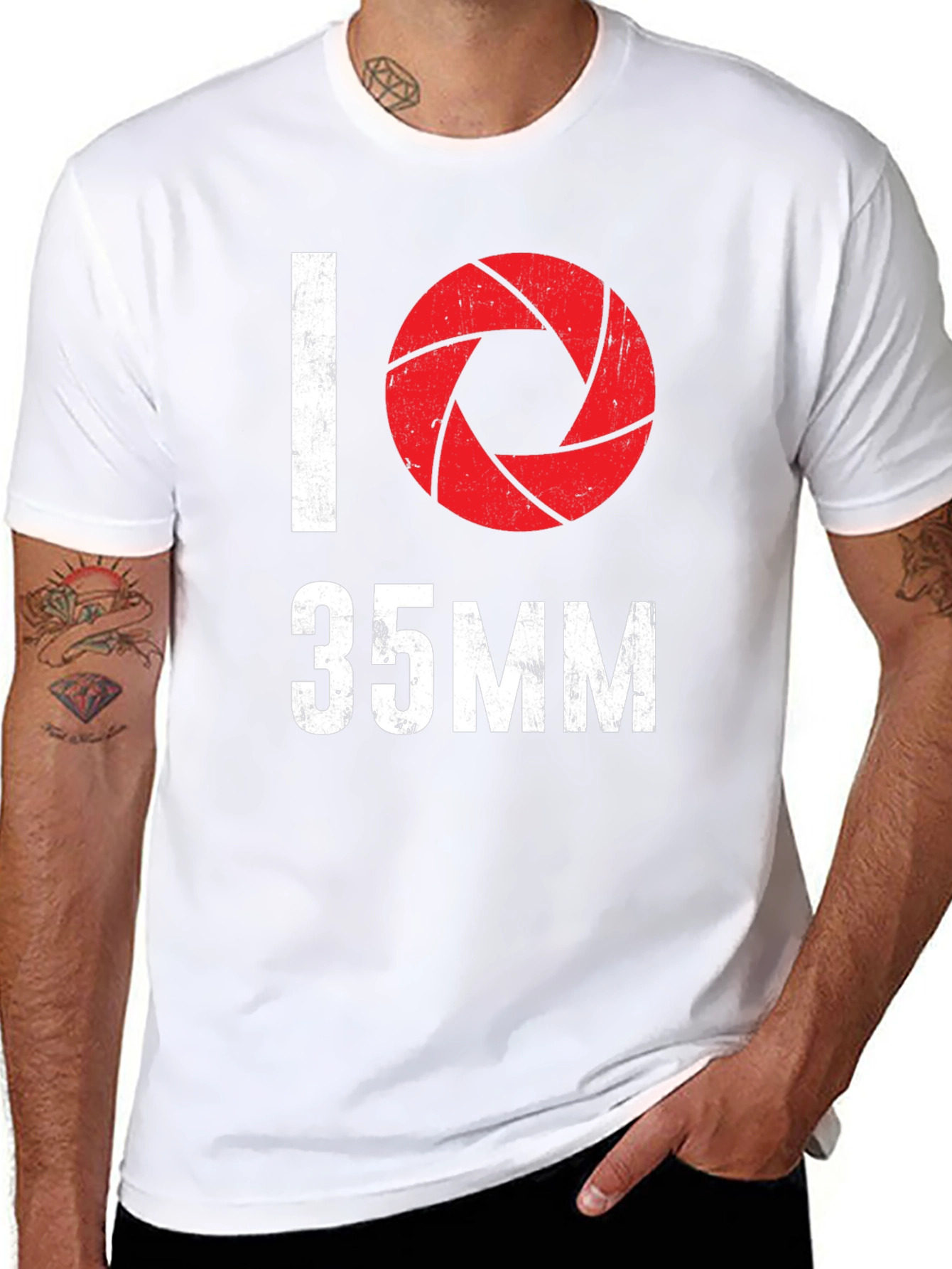 I Heart 35mm Camera T-Shirt - Photography Lover Tee