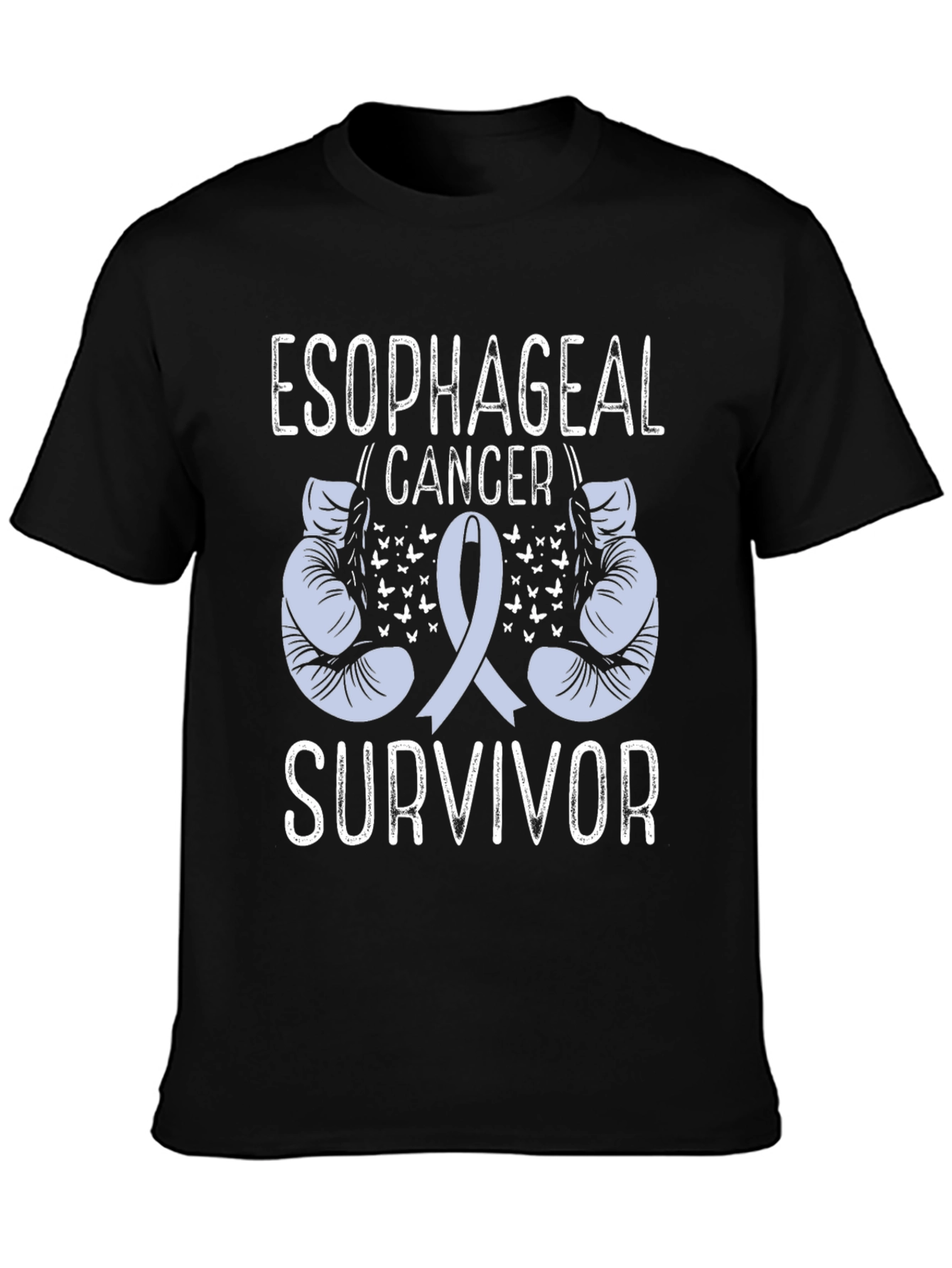 Esophageal Cancer Survivor Boxing Gloves T-Shirt