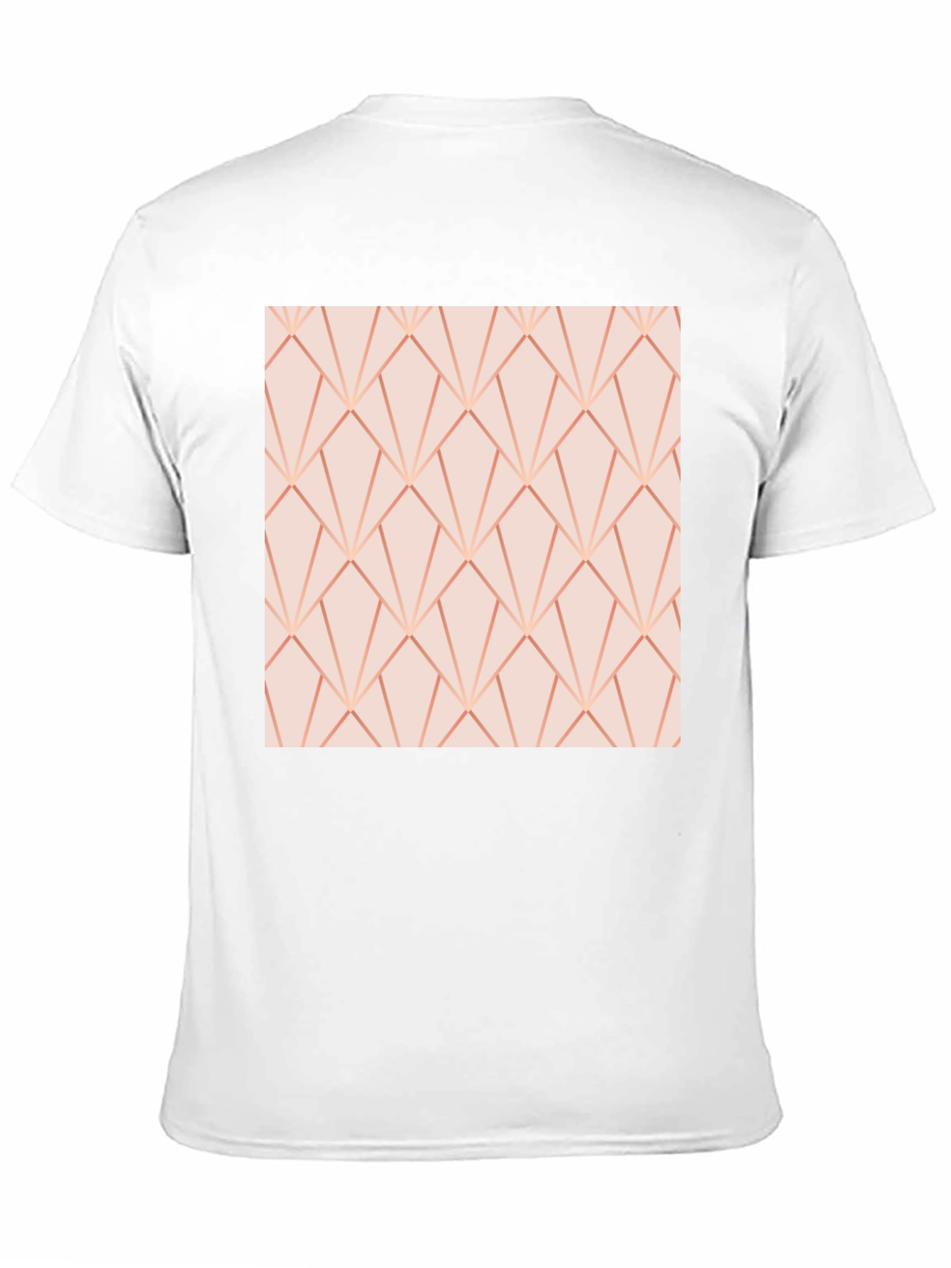 Geometric Rose Gold Patterned Tee - Modern Style