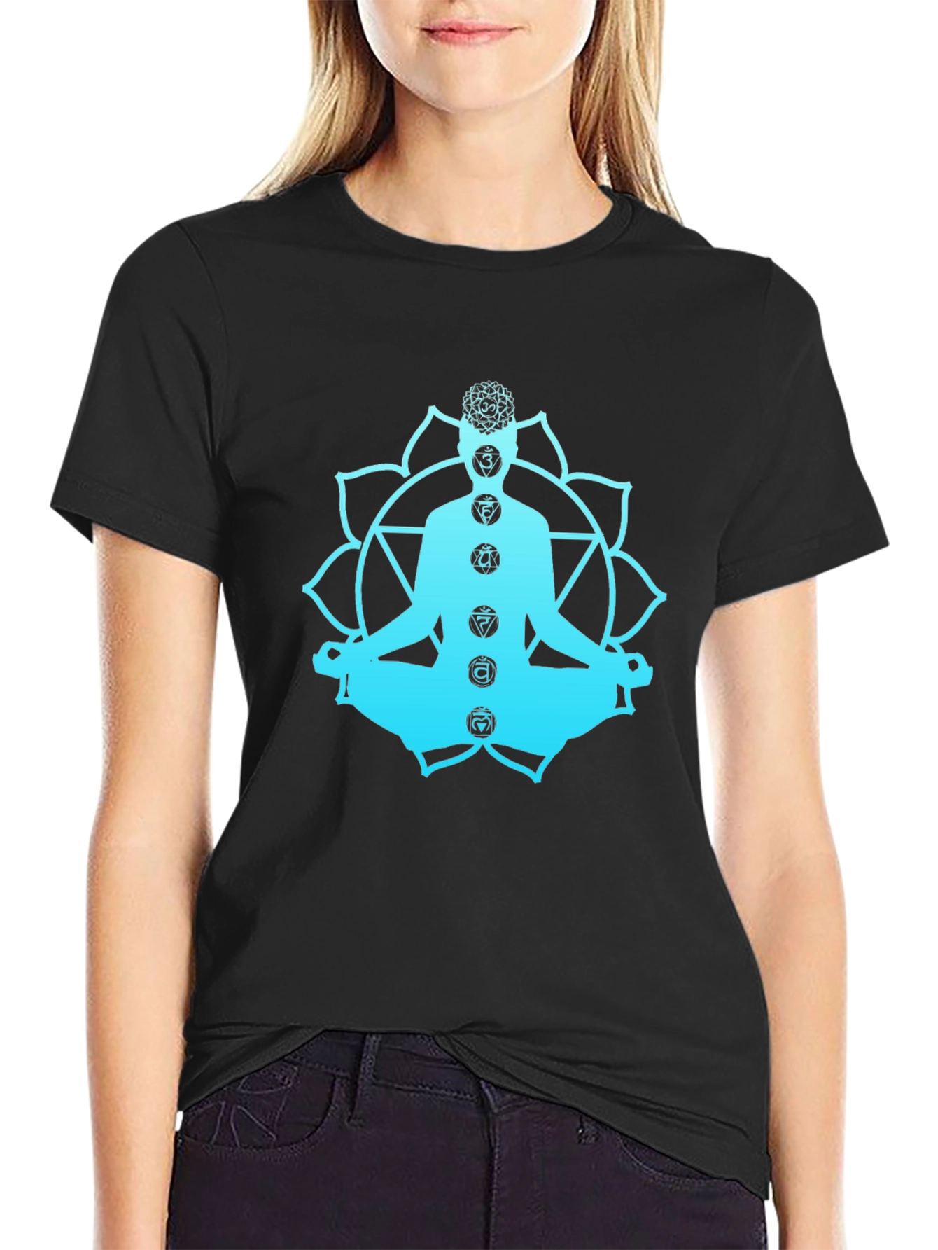 Chakra Meditation T-Shirt - Spiritual Yoga Design
