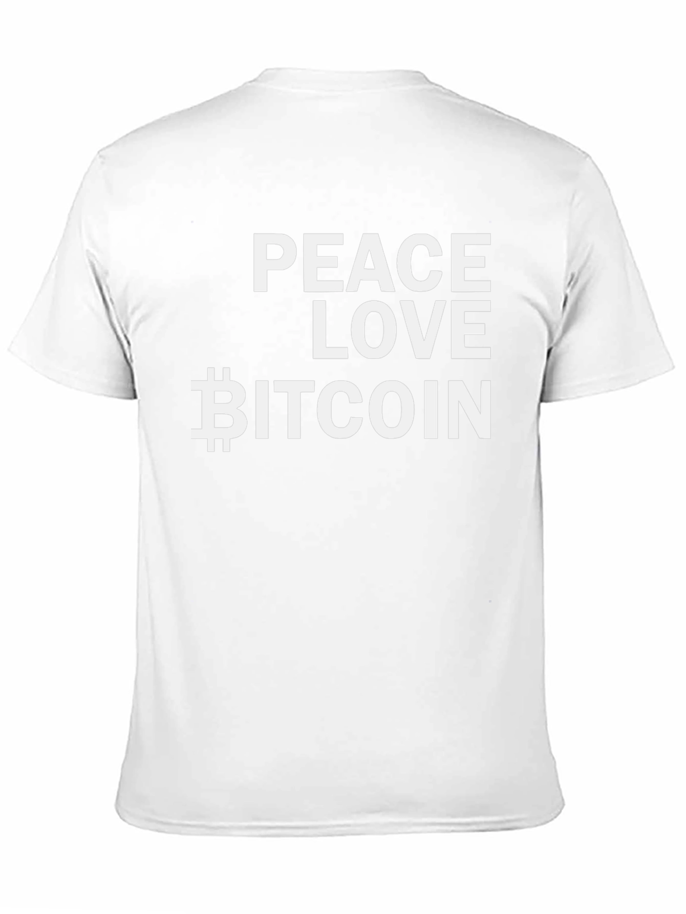 Peace Love Bitcoin T-Shirt - Crypto Tee