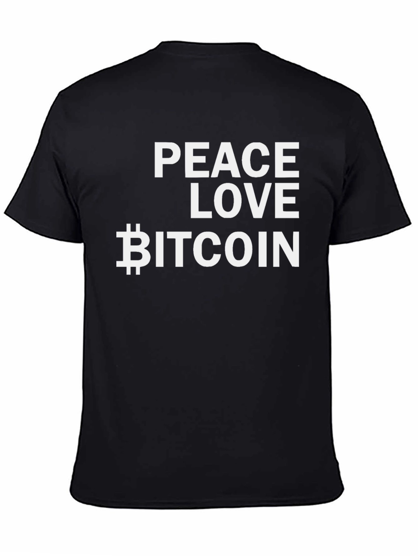Peace Love Bitcoin T-Shirt - Crypto Tee