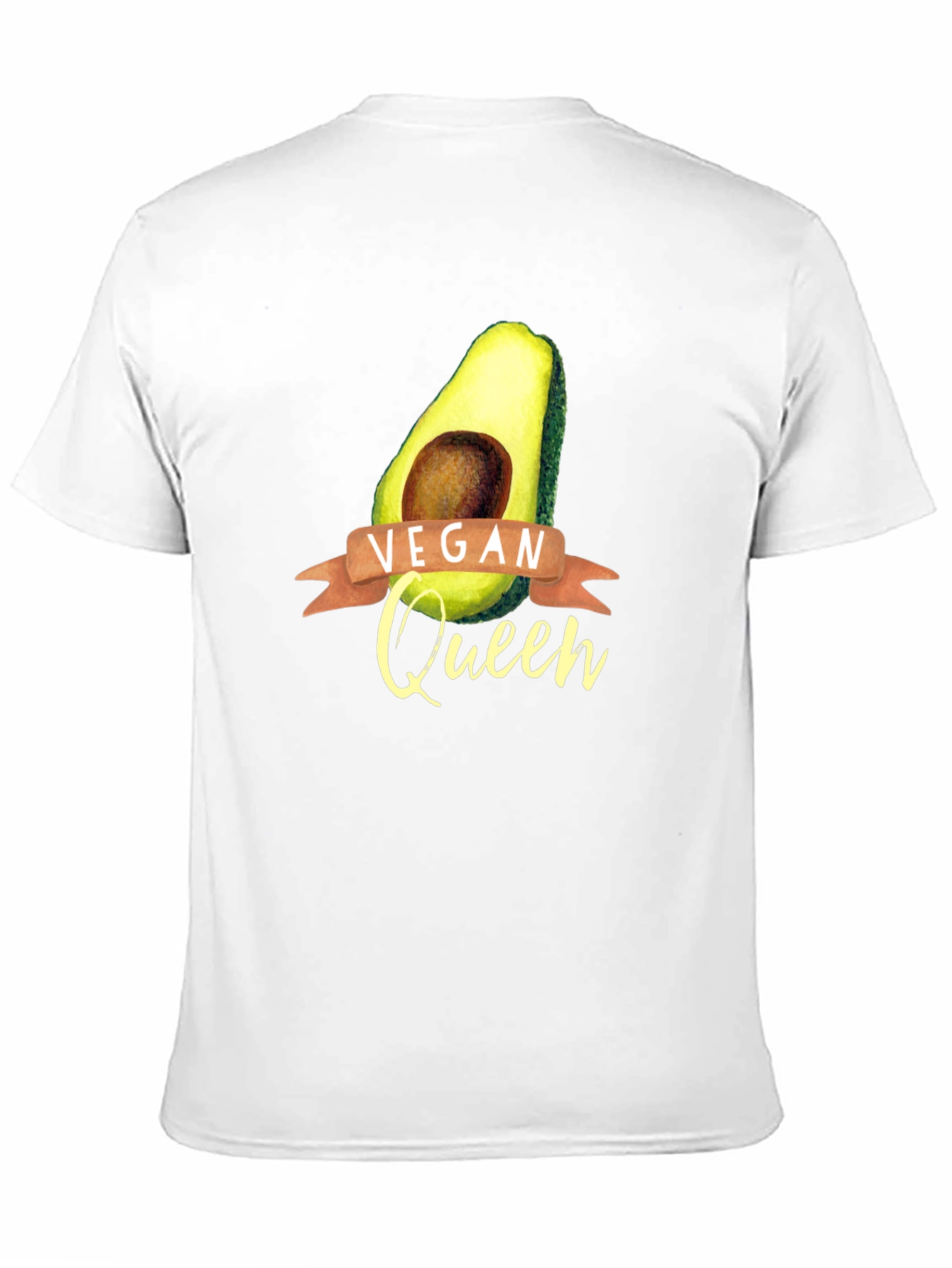 Vegan Queen Avocado Graphic T-Shirt